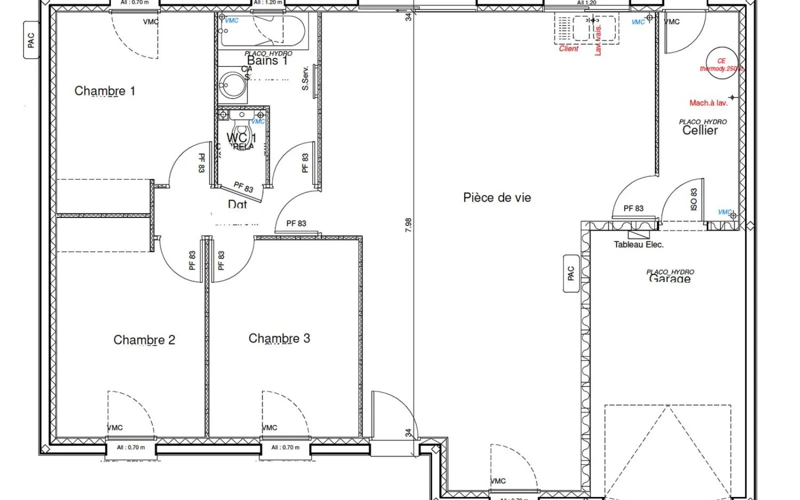 Projet de construction d'une maison 91 m² avec terrain à LUYNES (37) à Luynes — photo 3