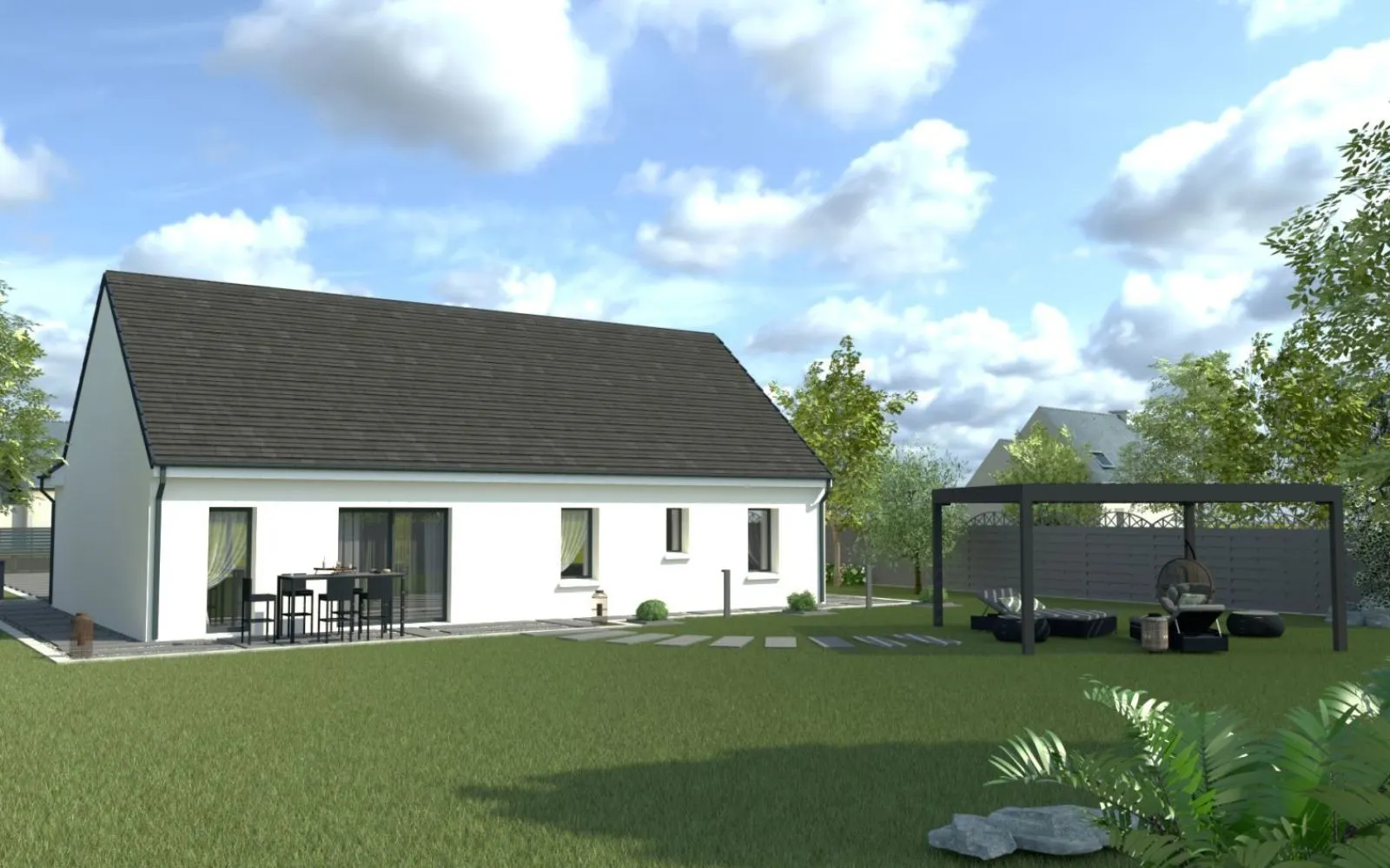 Projet de construction d'une maison 91 m² avec terrain à LUYNES (37) à Luynes — photo 2