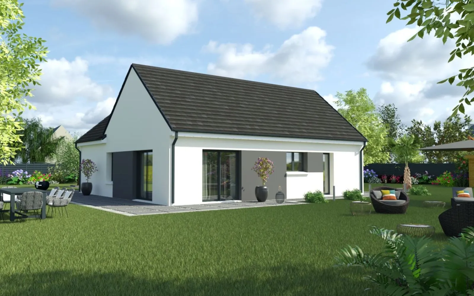 Projet de construction d'une maison 80 m² avec terrain à LUYNES (37) à Luynes — photo 2