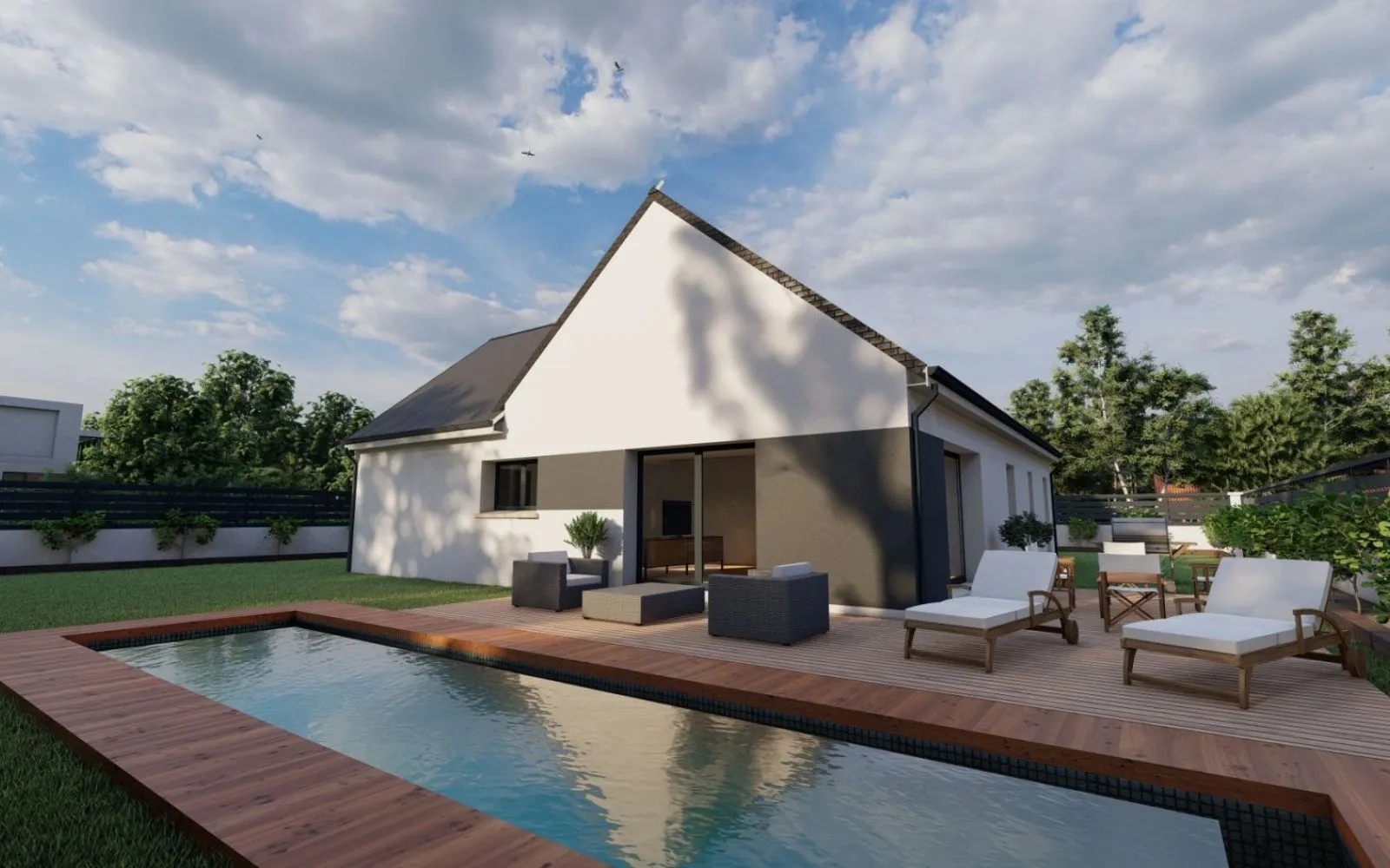 Projet de construction d'une maison 100 m² avec terrain à LUYNES (37) à Luynes — photo 2