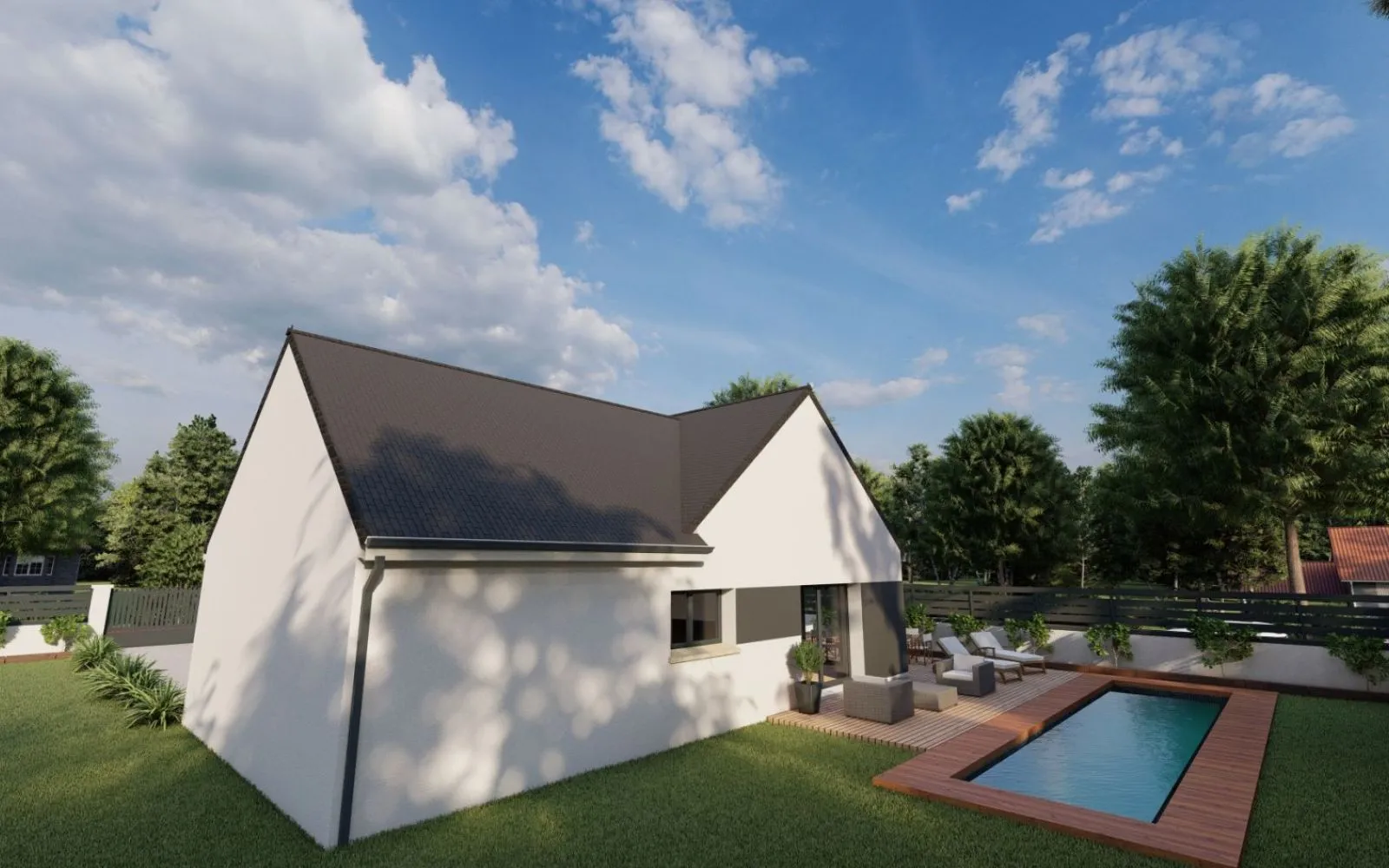 Projet de construction d'une maison 100 m² avec terrain à LUYNES (37) à Luynes — photo 3