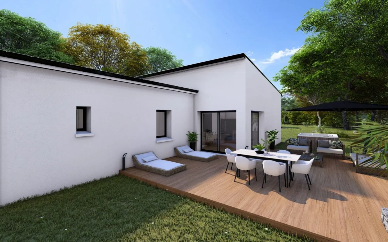 Projet de construction d'une maison 95 m² avec terrain à LUYNES (37) à Luynes — photo 2