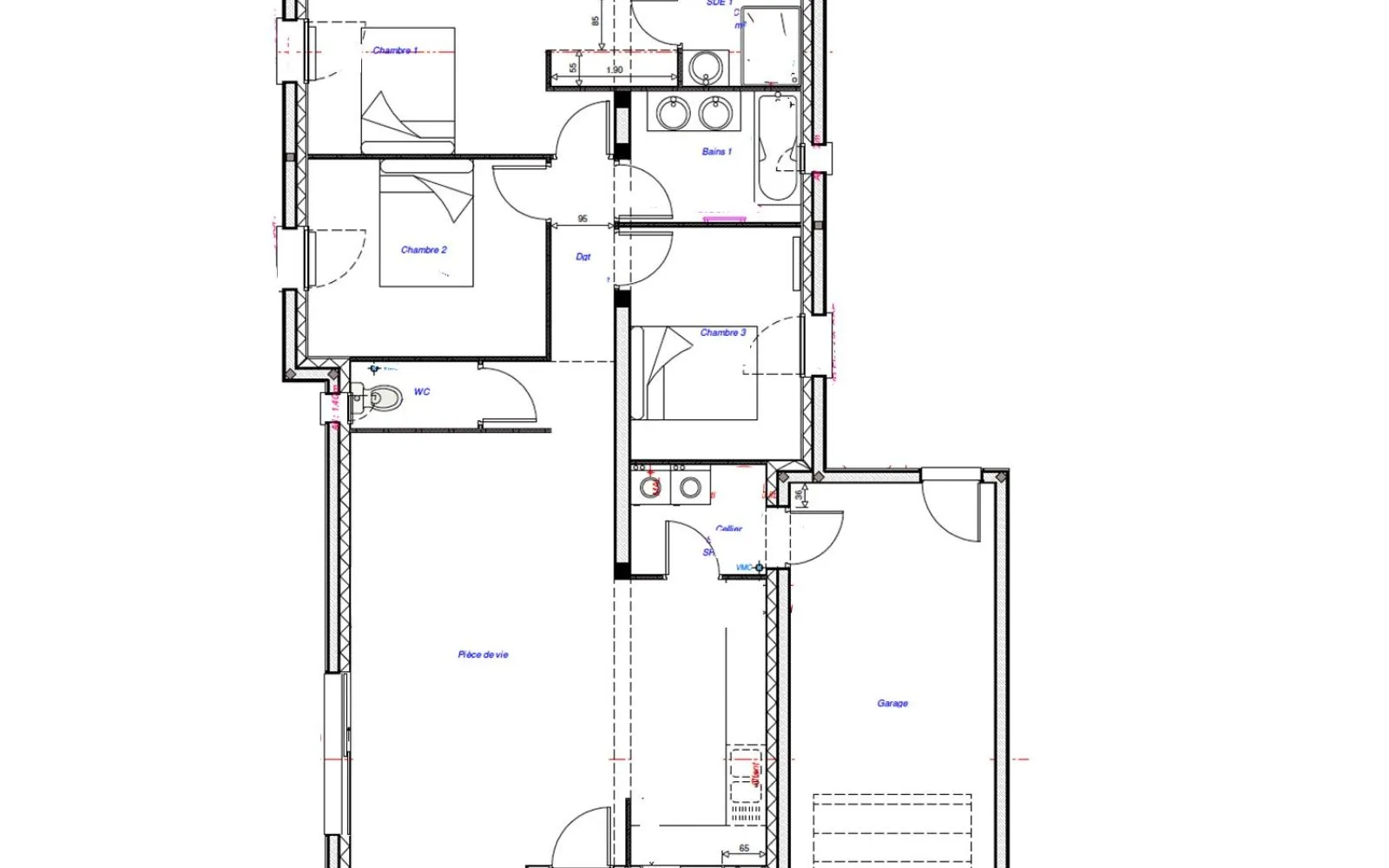 Projet de construction d'une maison 91 m² avec terrain à LUYNES (37) à Luynes — photo 4
