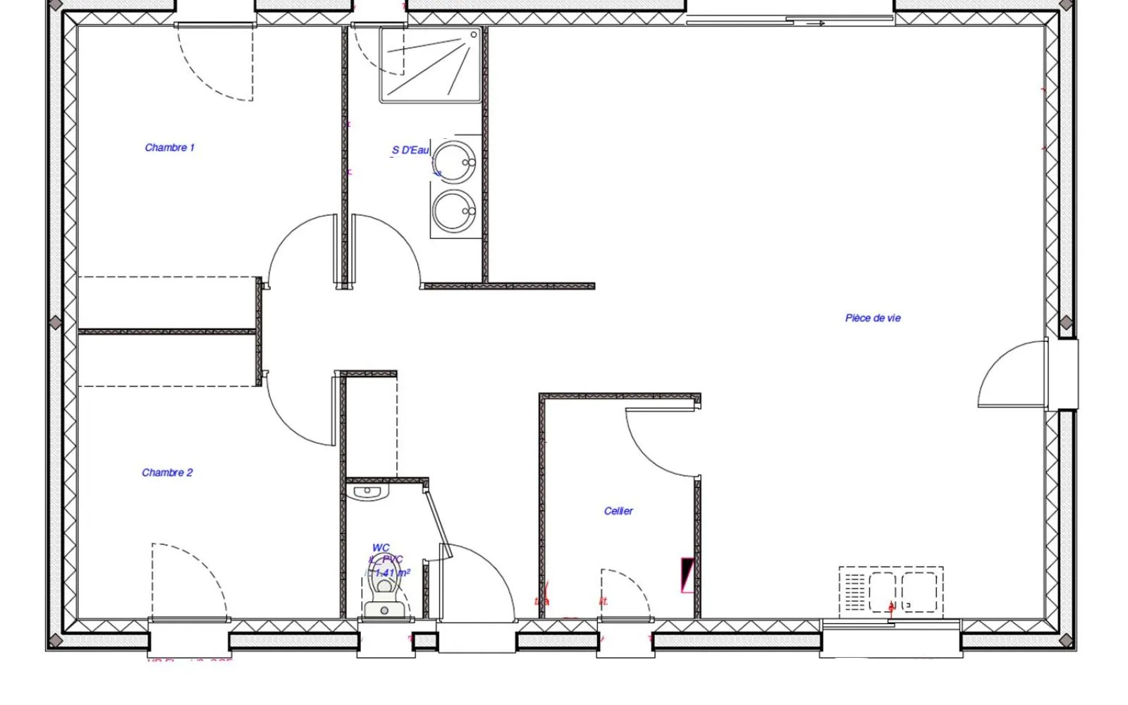 Projet de construction d'une maison 75 m² avec terrain à BEAUMONT-LA-RONCE (37) à Beaumont-la-Ronce — photo 4
