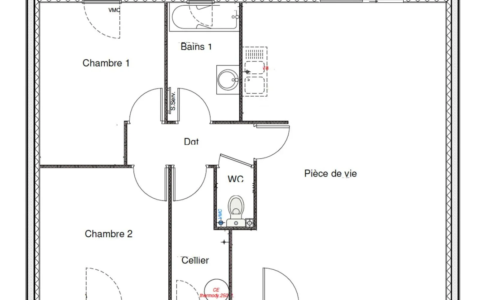 Projet de construction d'une maison 70 m² avec terrain à NEUILLE-PONT-PIERRE (37) à Neuillé-Pont-Pierre — photo 3