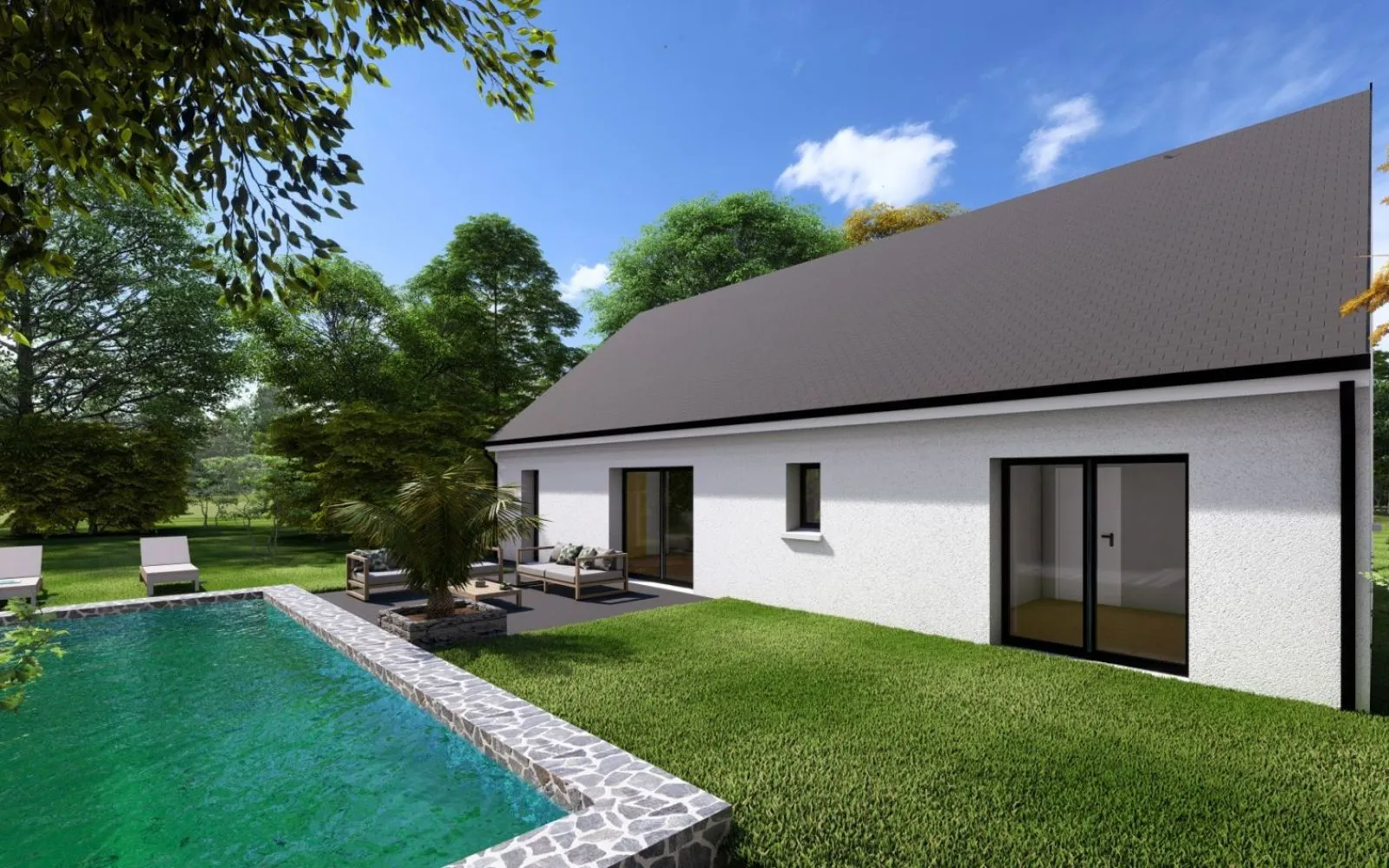 Projet de construction d'une maison 98 m² avec terrain à CHATEAUDUN (28) à Châteaudun — photo 5