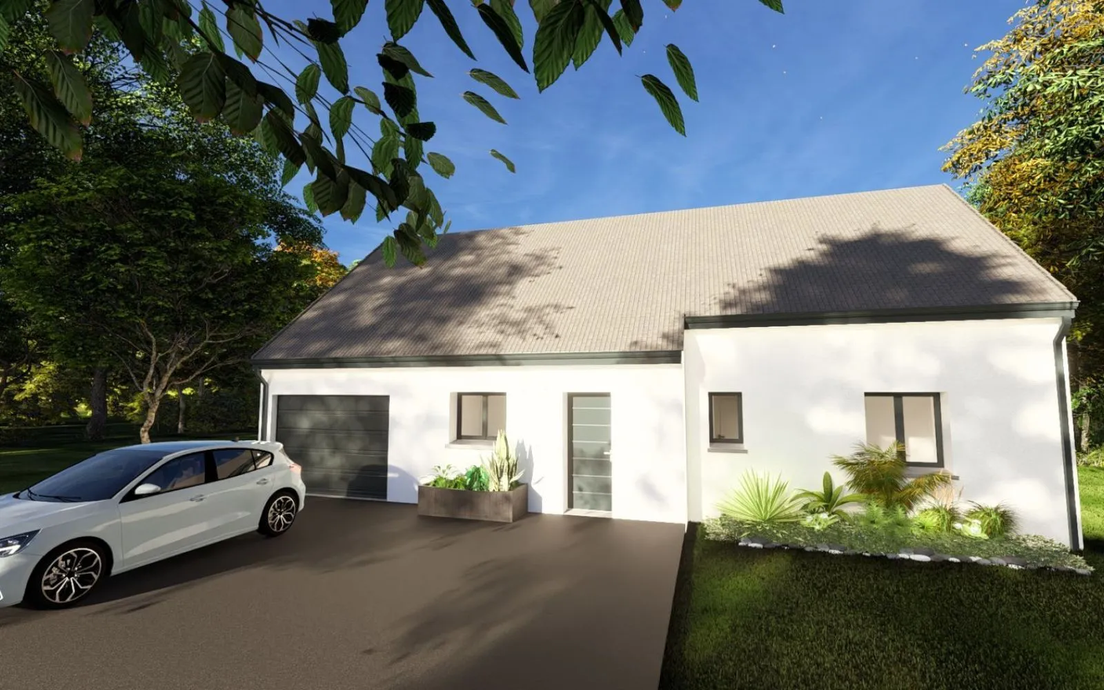 Projet de construction d'une maison 93.3 m² avec terrain à CHATEAUDUN (28) à Châteaudun — photo 1