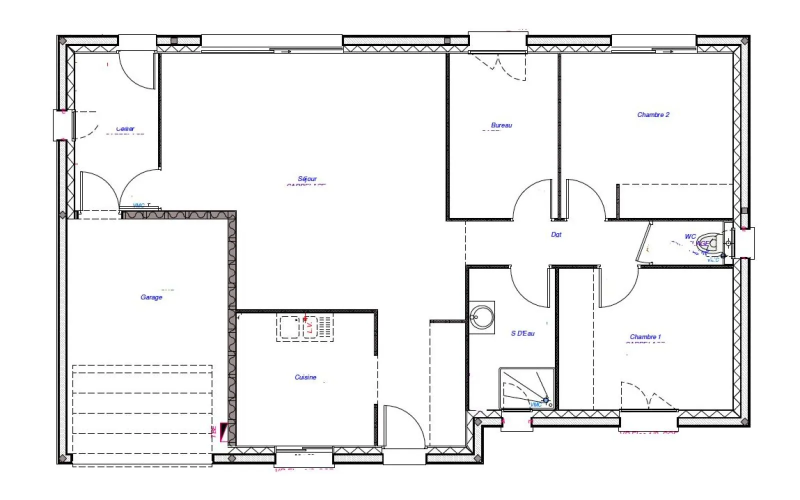 Projet de construction d'une maison 93.3 m² avec terrain à CHATEAUDUN (28) à Châteaudun — photo 5