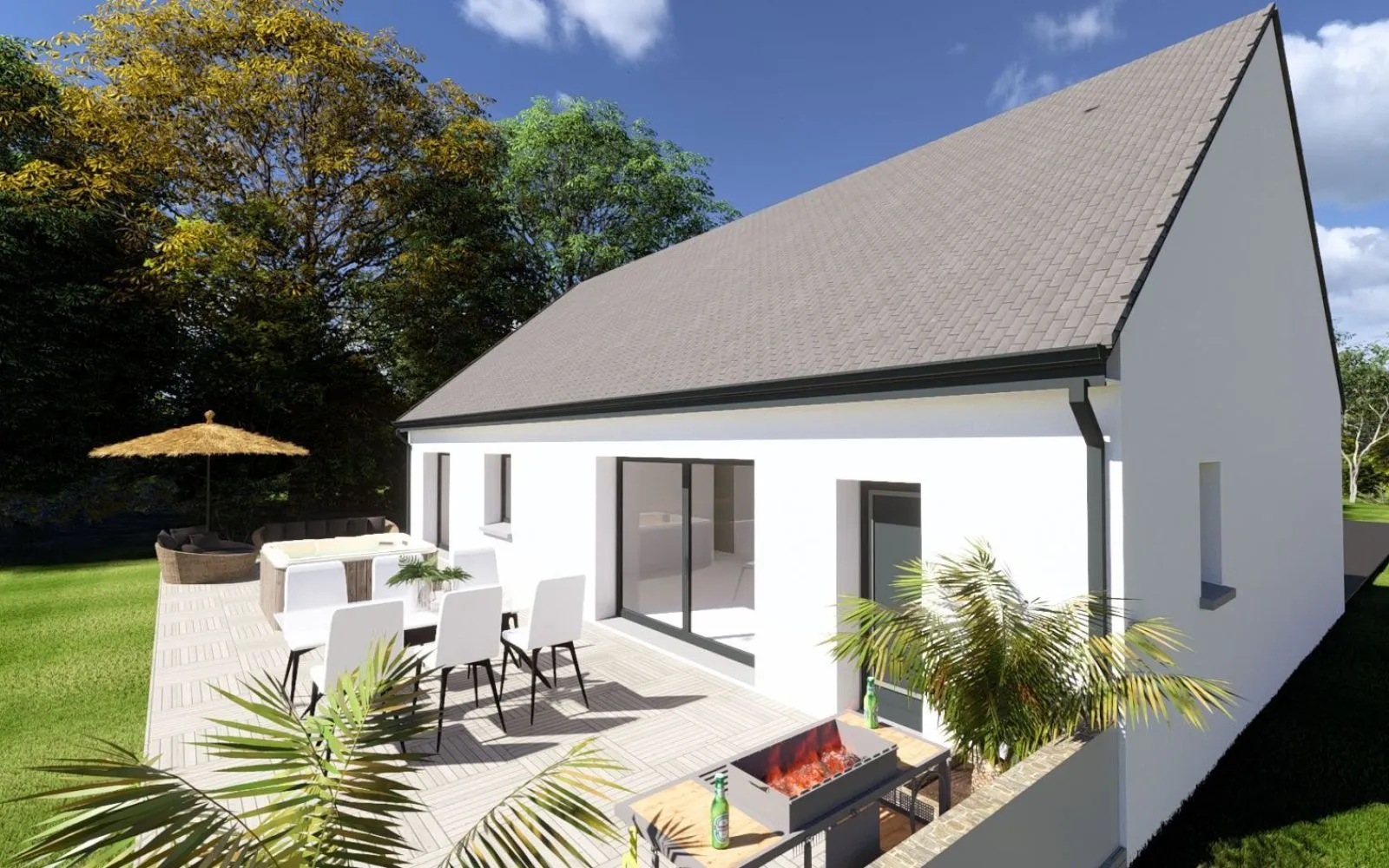 Projet de construction d'une maison 93.3 m² avec terrain à CHATEAUDUN (28) à Châteaudun — photo 3