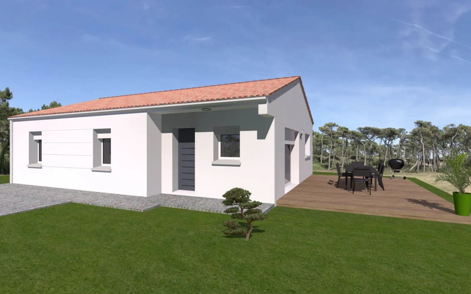 Projet de construction d'une maison 85 m² avec terrain à L'ILE-D'OLONNE (85) à L'Île-d'Olonne — photo 1