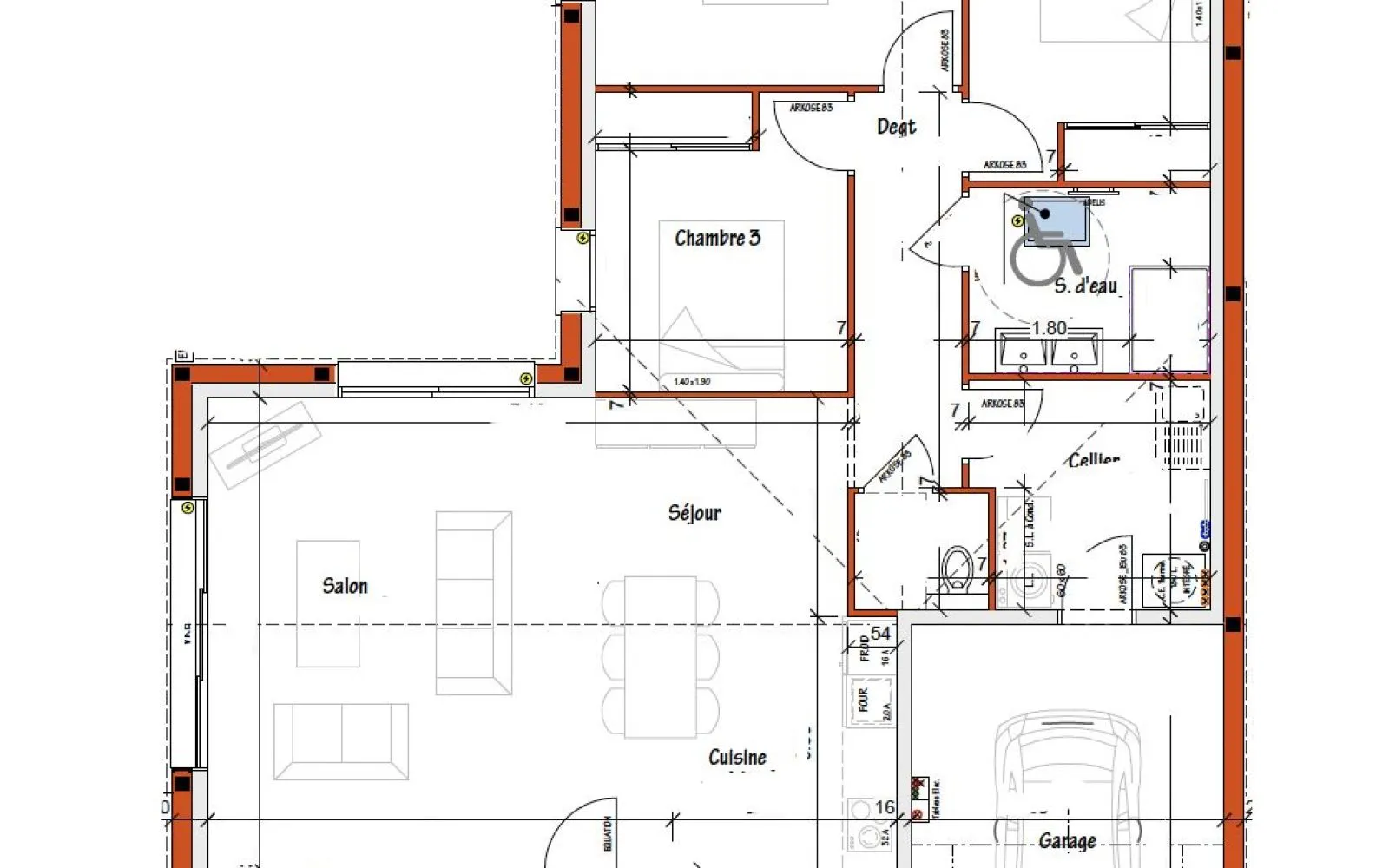 Projet de construction d'une maison 92 m² avec terrain à L'ILE-D'OLONNE (85) à L'Île-d'Olonne — photo 6