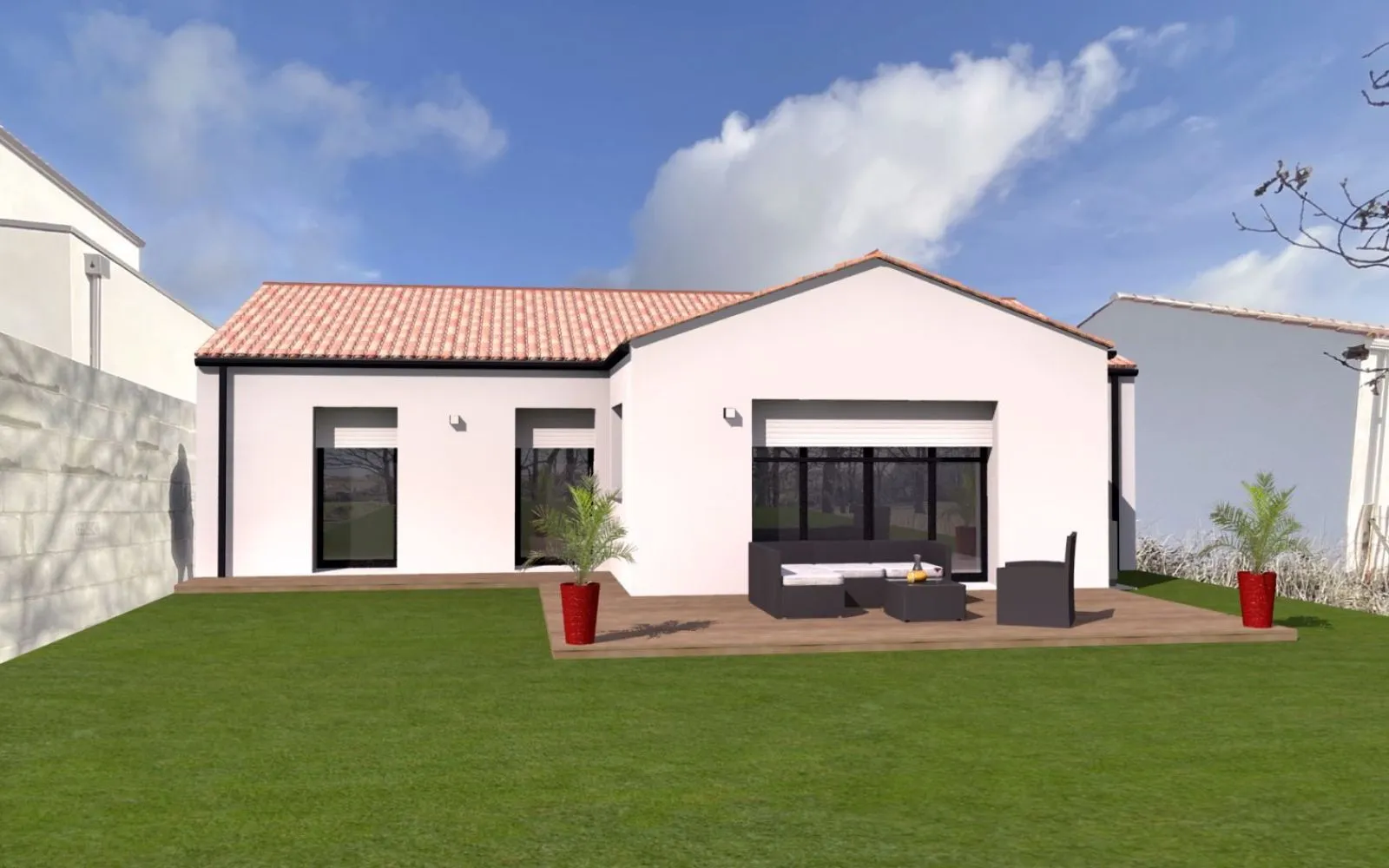 Projet de construction d'une maison 98 m² avec terrain à DOMPIERRE-SUR-YON (85) à Dompierre-sur-Yon — photo 2