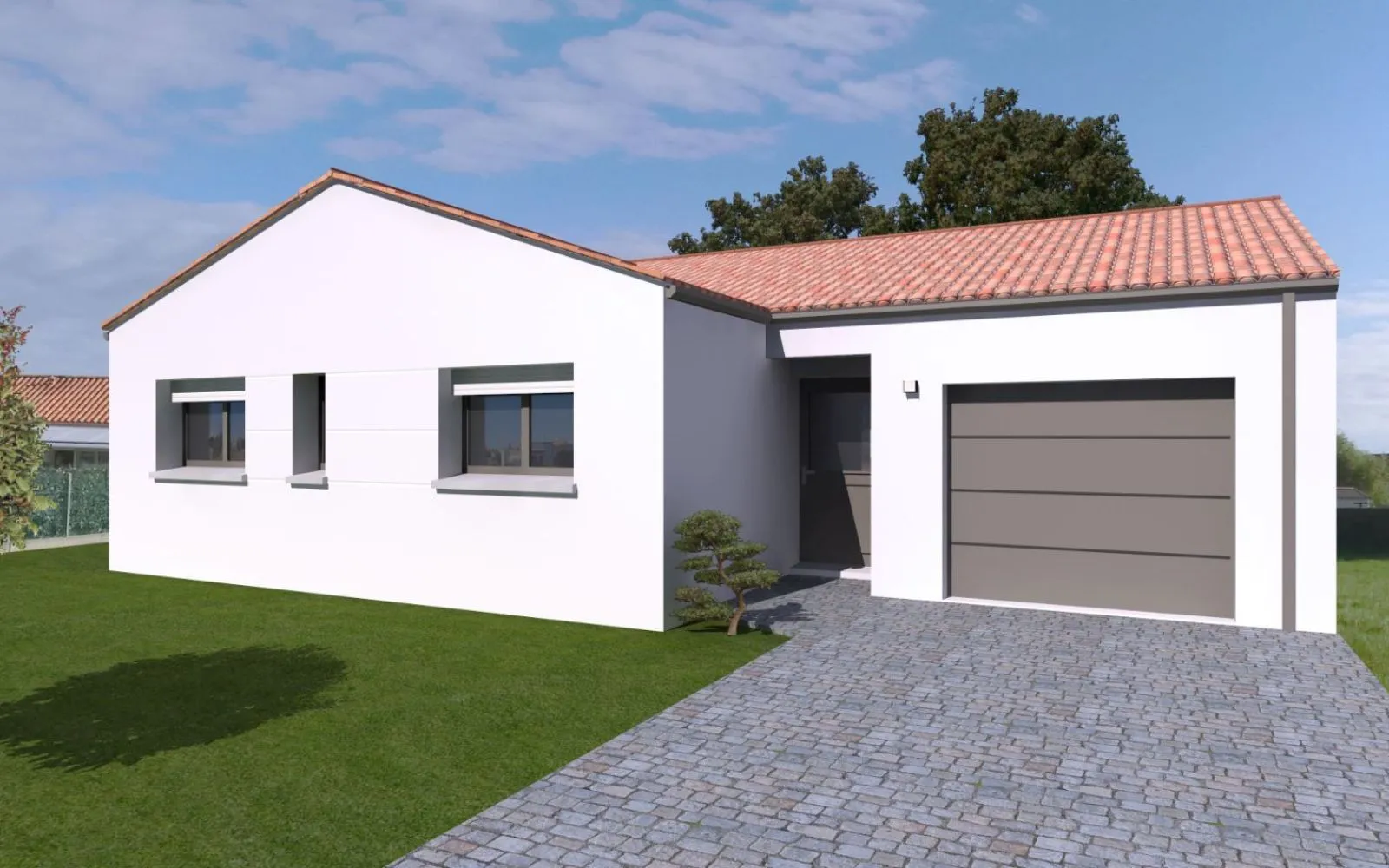 Projet de construction d'une maison 102 m² avec terrain à DOMPIERRE-SUR-YON (85) à Dompierre-sur-Yon — photo 1
