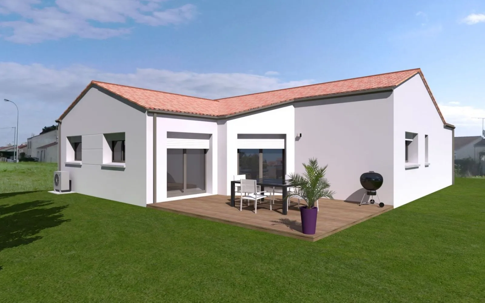 Projet de construction d'une maison 102 m² avec terrain à DOMPIERRE-SUR-YON (85) à Dompierre-sur-Yon — photo 2