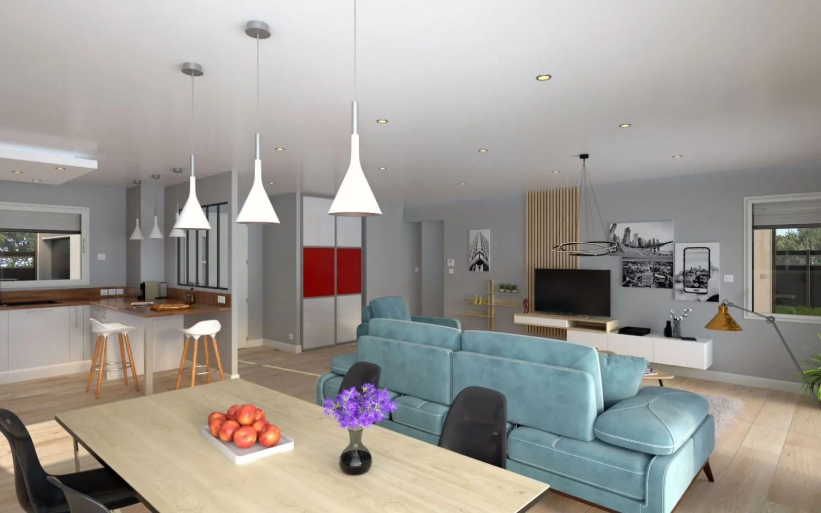 Projet de construction d'une maison 127 m² avec terrain à DOMPIERRE-SUR-YON (85) à Dompierre-sur-Yon — photo 3