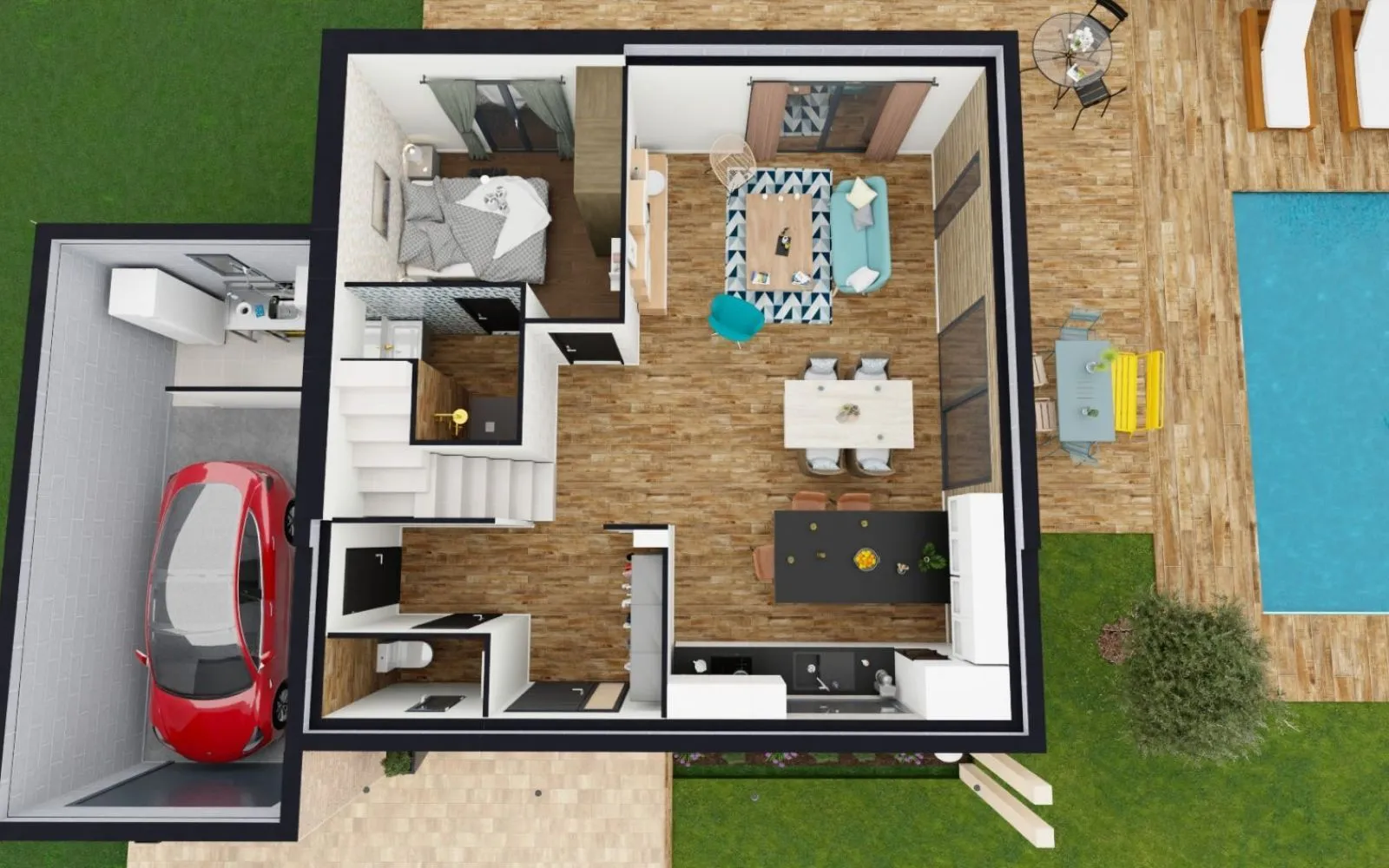 Projet de construction d'une maison 102 m² avec terrain à CHAVANOZ (38) à Chavanoz — photo 3