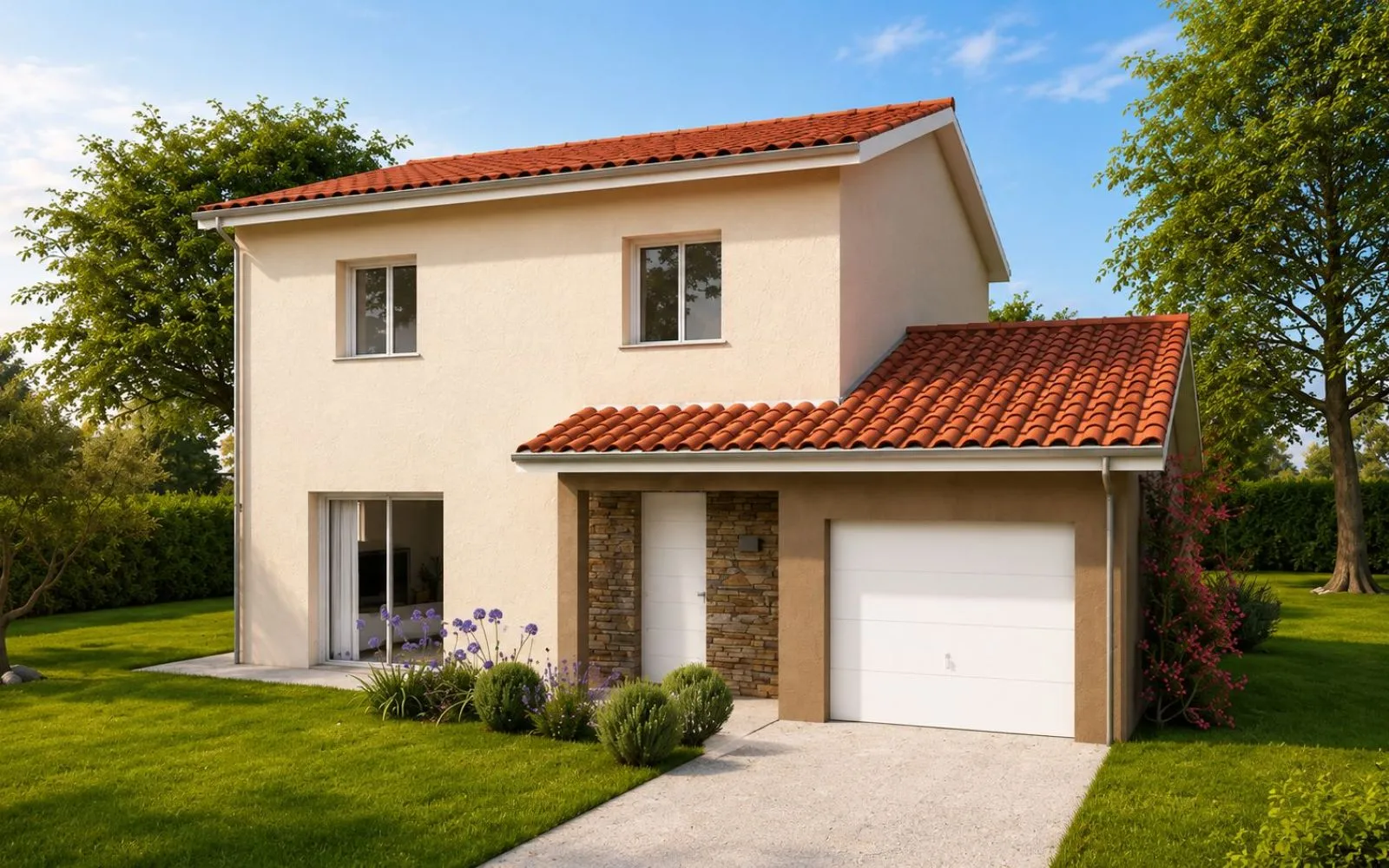 Projet de construction d'une maison 80 m² avec terrain à CHATILLON-LA-PALUD (01) à Chatillon-la-Palud — photo 1