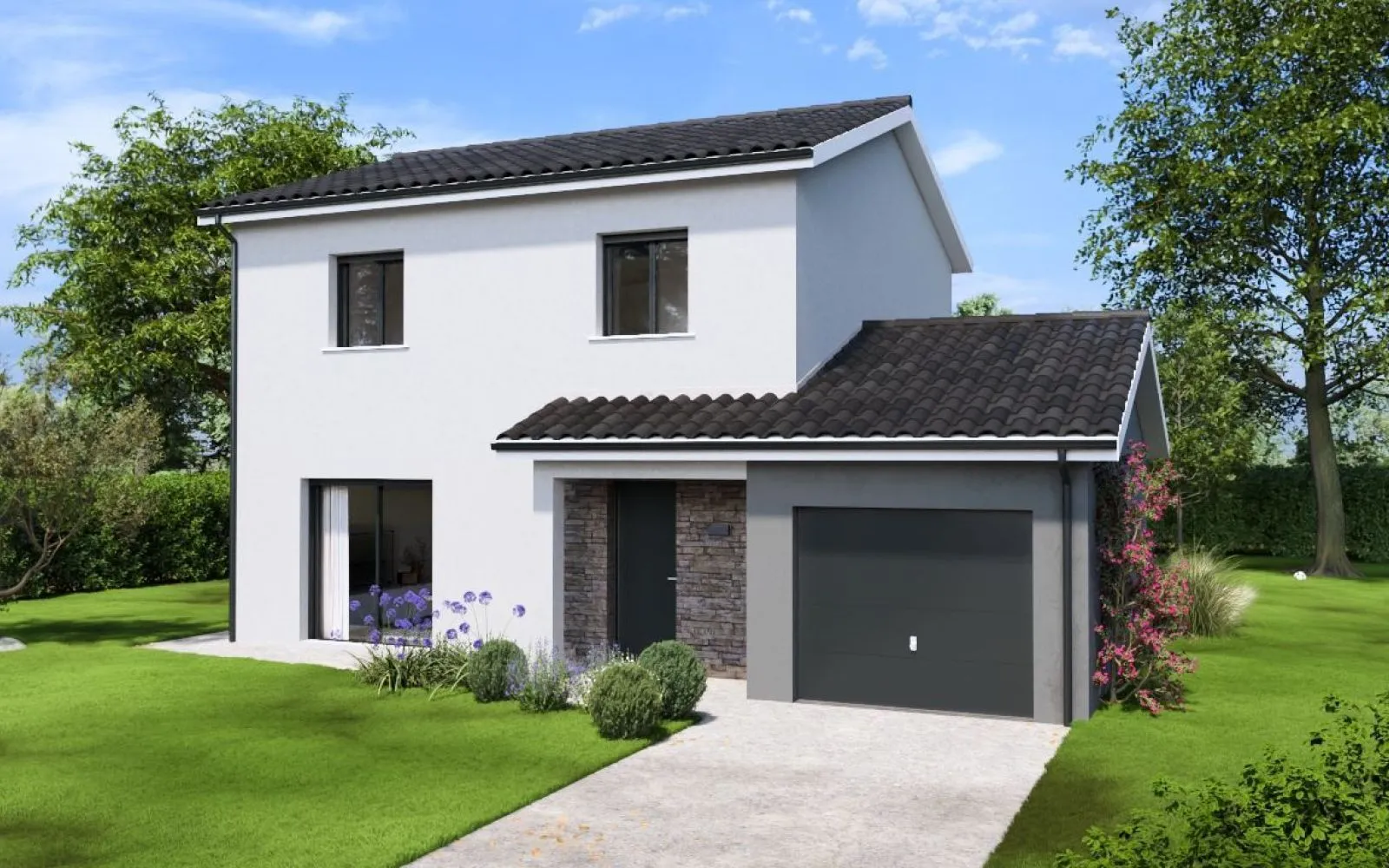 Projet de construction d'une maison 100 m² avec terrain à SABLONS (38) à Sablons — photo 1