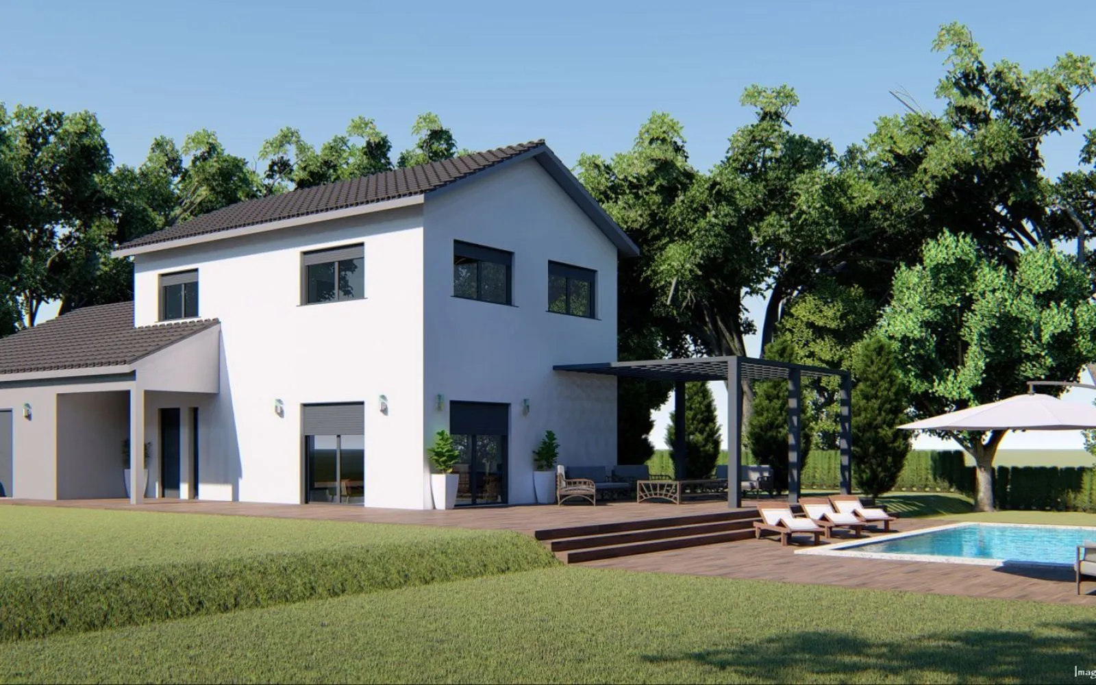 Projet de construction d'une maison 100 m² avec terrain à AMANCY (74) à Amancy — photo 2