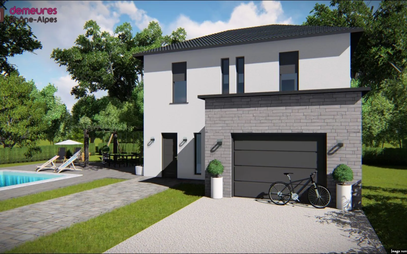 Projet de construction d'une maison 90 m² avec terrain à JUVIGNY (74) à Juvigny — photo 1
