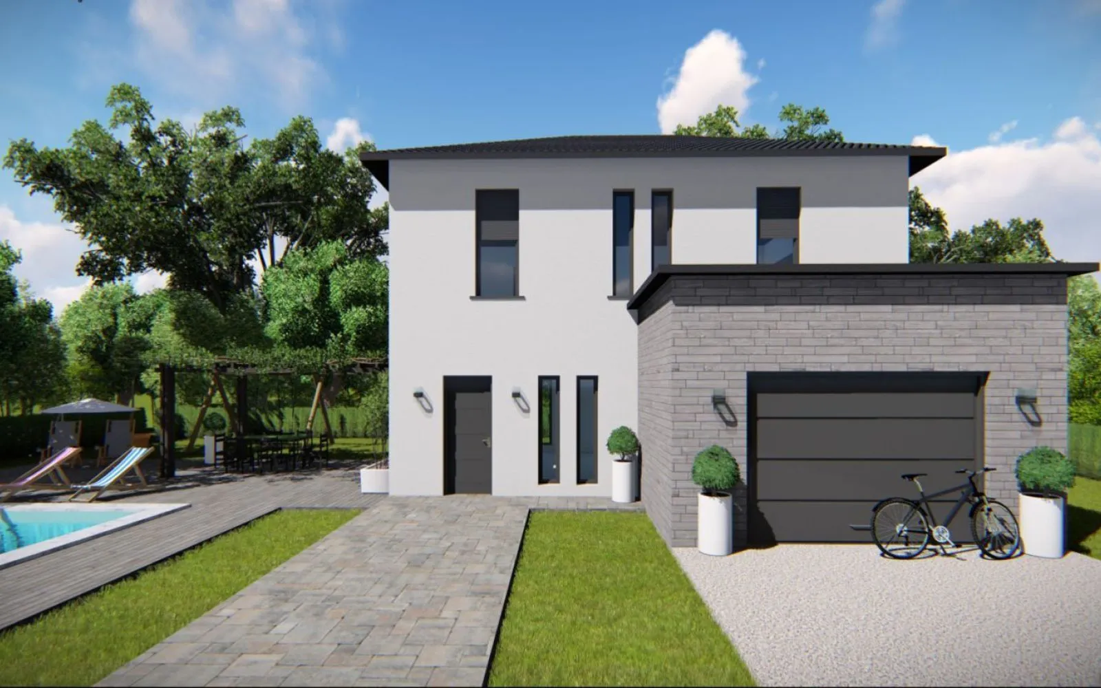 Projet de construction d'une maison 90 m² avec terrain à JUVIGNY (74) à Juvigny — photo 2
