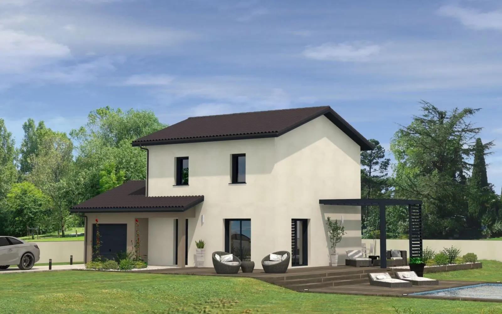 Projet de construction d'une maison 90 m² avec terrain à AMANCY (74) à Amancy — photo 2