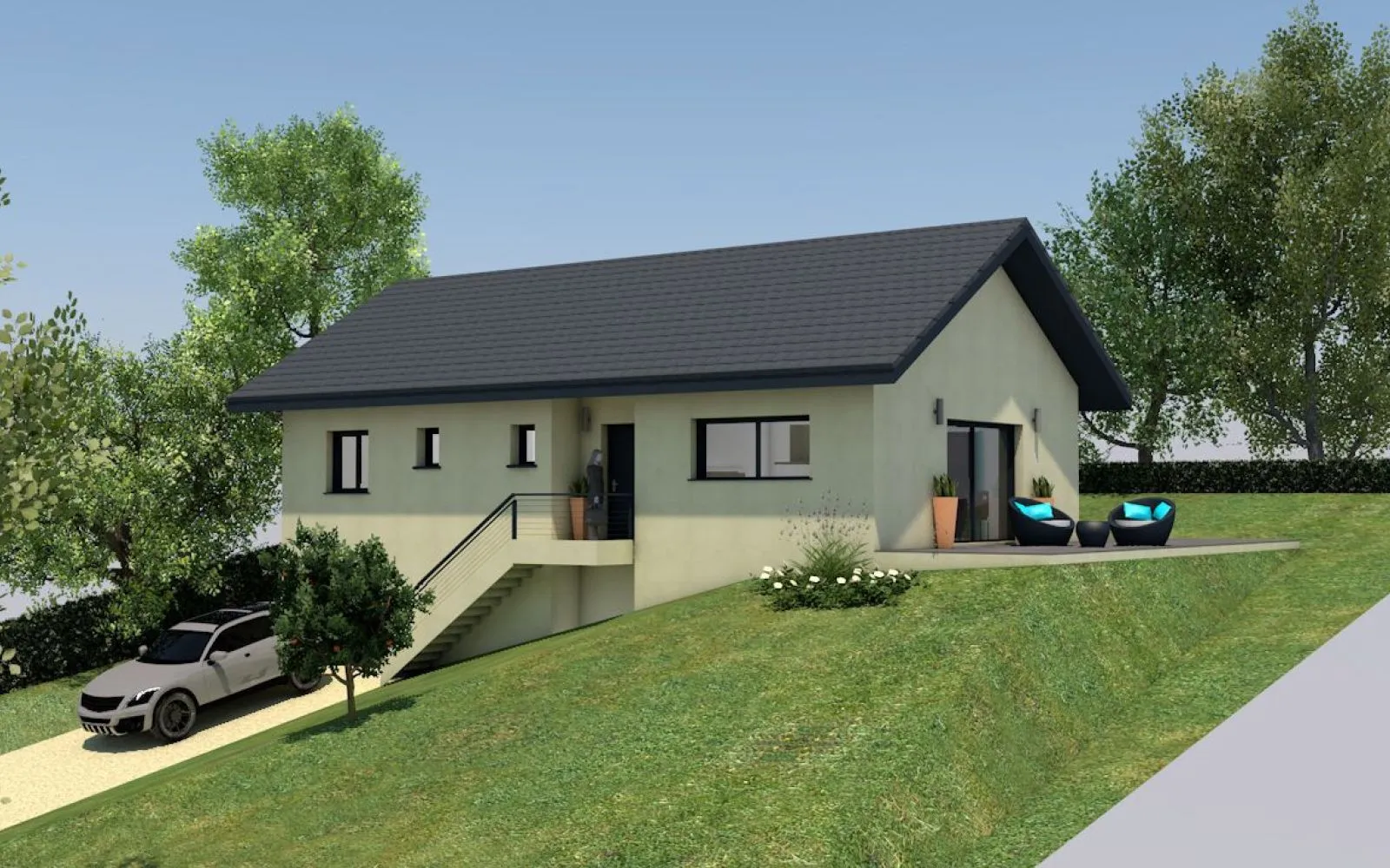 Projet de construction d'une maison 100 m² avec terrain à AMANCY (74) à Amancy — photo 2