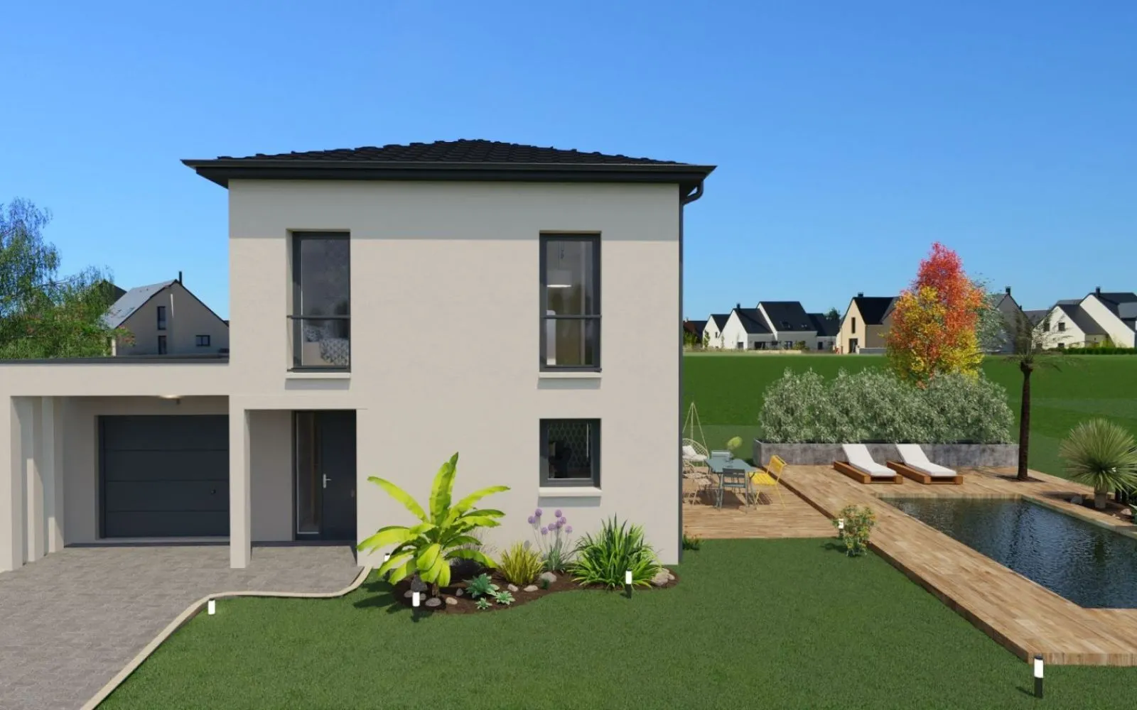 Projet de construction d'une maison 80 m² avec terrain à GREZIEU-LE-MARCHE (69) à Grézieu-le-Marché — photo 3