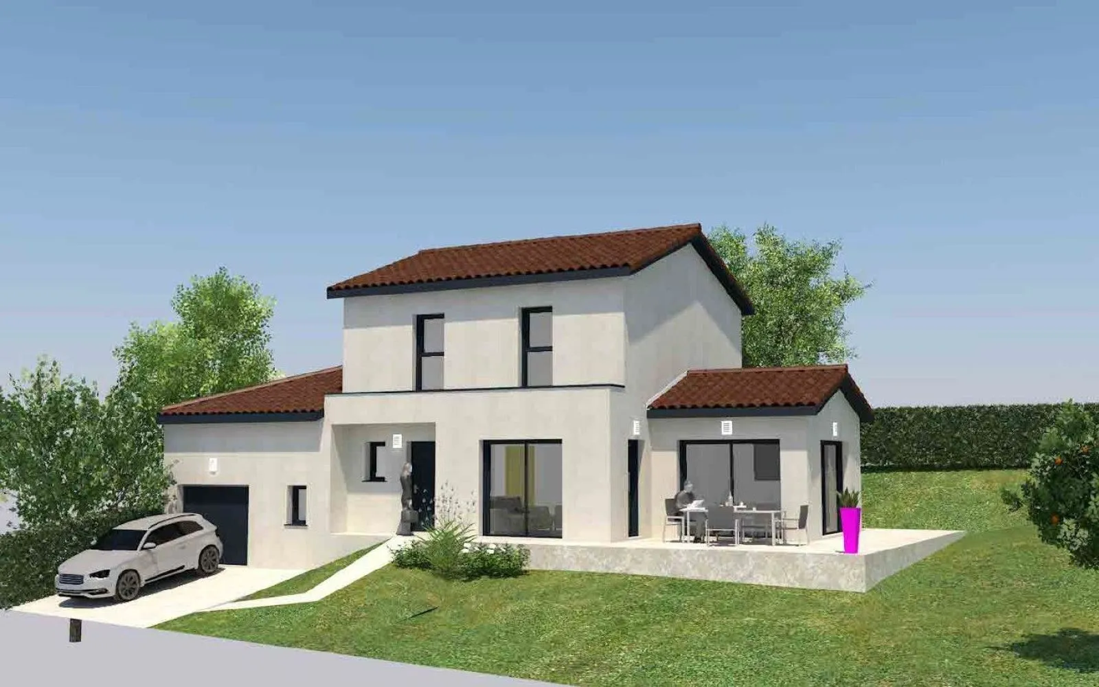 Projet de construction d'une maison 115 m² avec terrain à Duerne (69) à Saint-Martin-en-Haut — photo 1