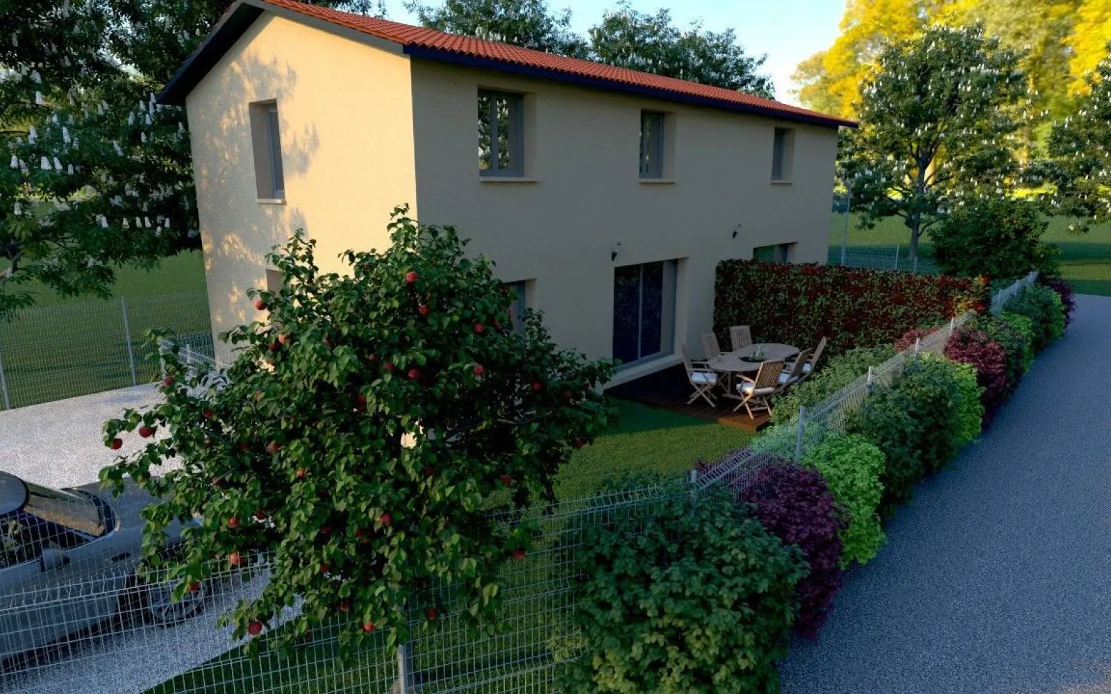Projet de construction d'une maison 96 m² avec terrain à LIERGUES (69) à Liergues — photo 2