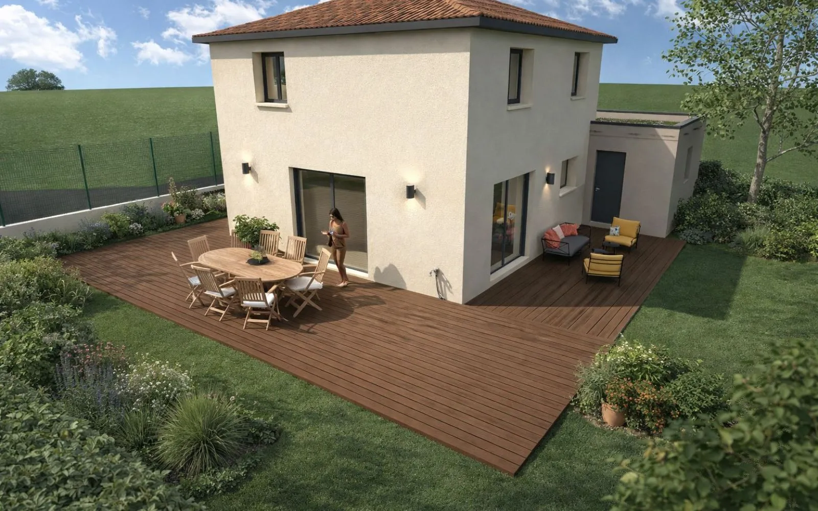 Projet de construction d'une maison 85 m² avec terrain à VINDRY-SUR-TURDINE (69) à Vindry-sur-Turdine — photo 2