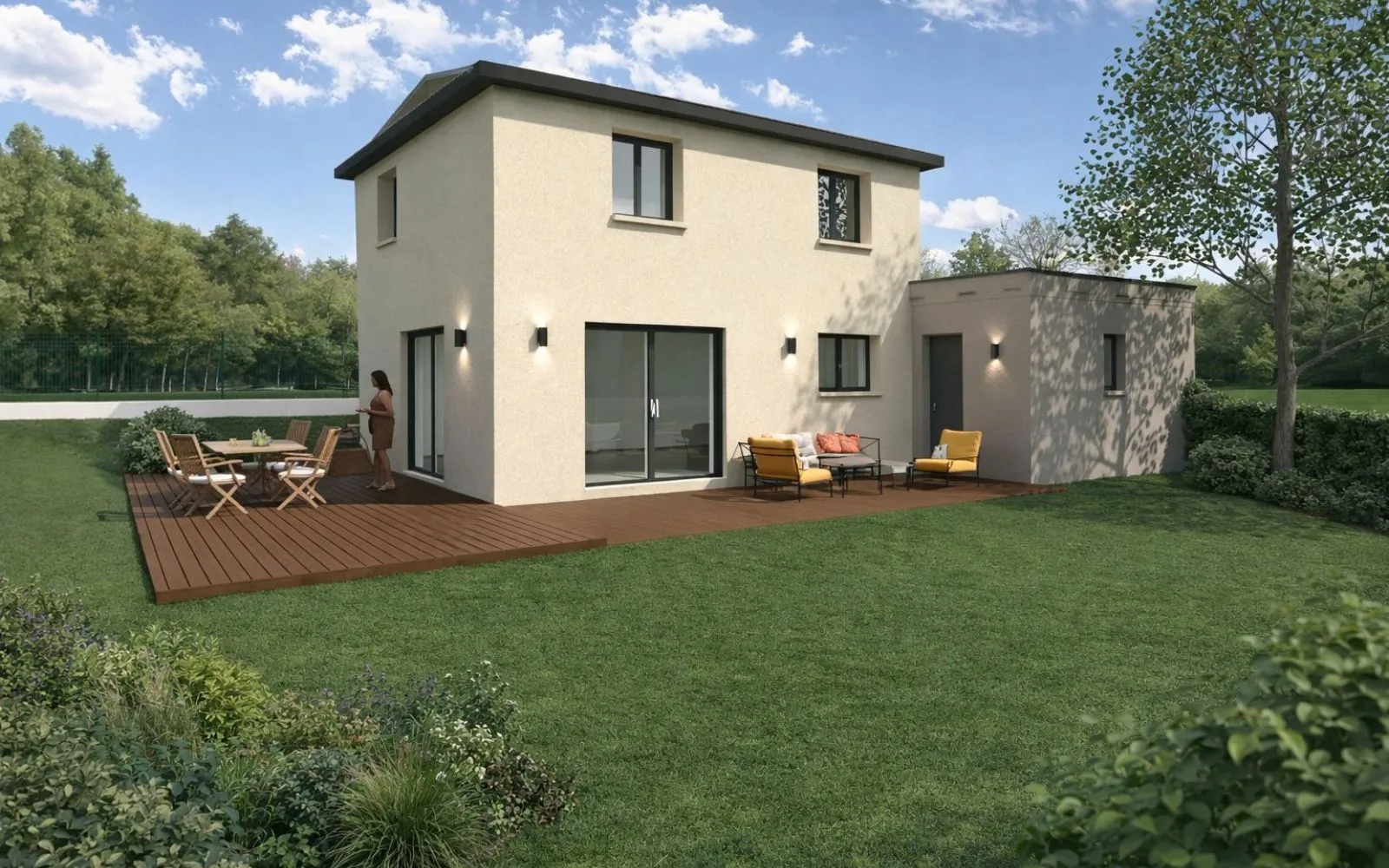 Projet de construction d'une maison 85 m² avec terrain à VINDRY-SUR-TURDINE (69) à Vindry-sur-Turdine — photo 3