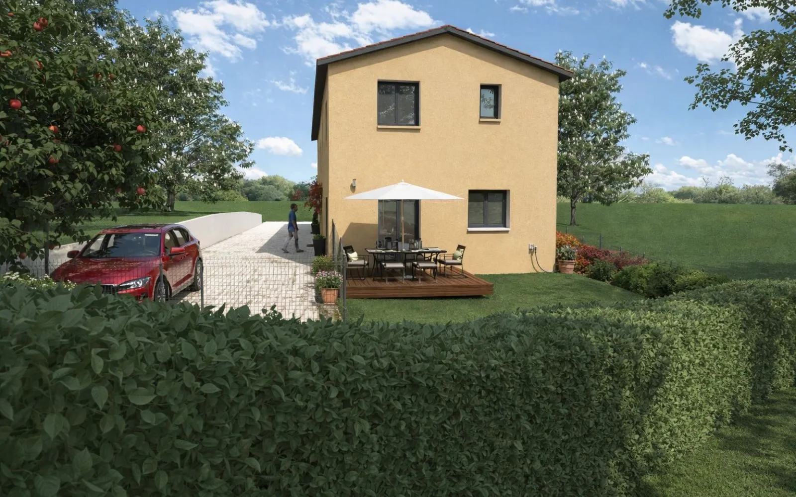 Projet de construction d'une maison 80 m² avec terrain à SAINT-PIERRE-DE-CHANDIEU (69) à Saint-Pierre-de-Chandieu — photo 2