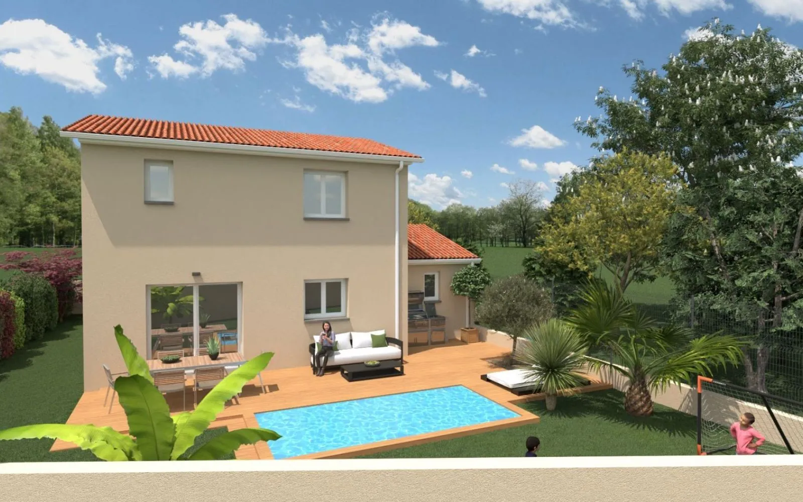 Projet de construction d'une maison 90 m² avec terrain à TOURNON-SUR-RHONE (07) à Tournon-sur-Rhone — photo 2