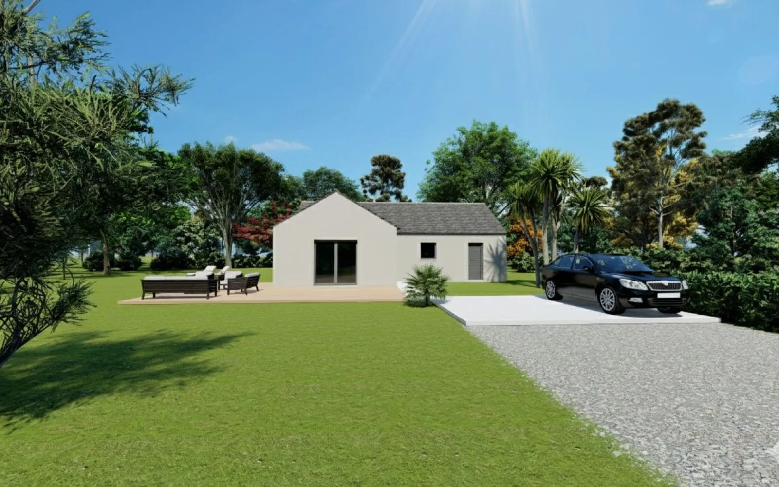 Projet de construction d'une maison 83 m² avec terrain à CHAVAGNE (35) à Chavagne — photo 1