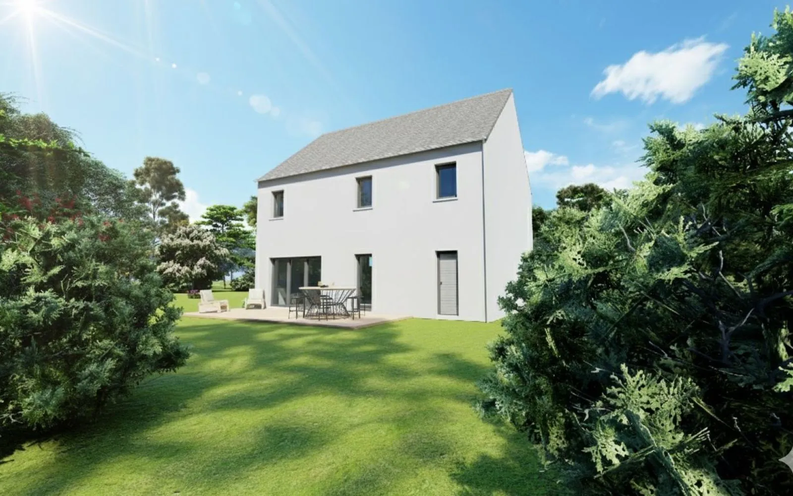Projet de construction d'une maison 131 m² avec terrain à CHAVAGNE (35) à Chavagne — photo 2