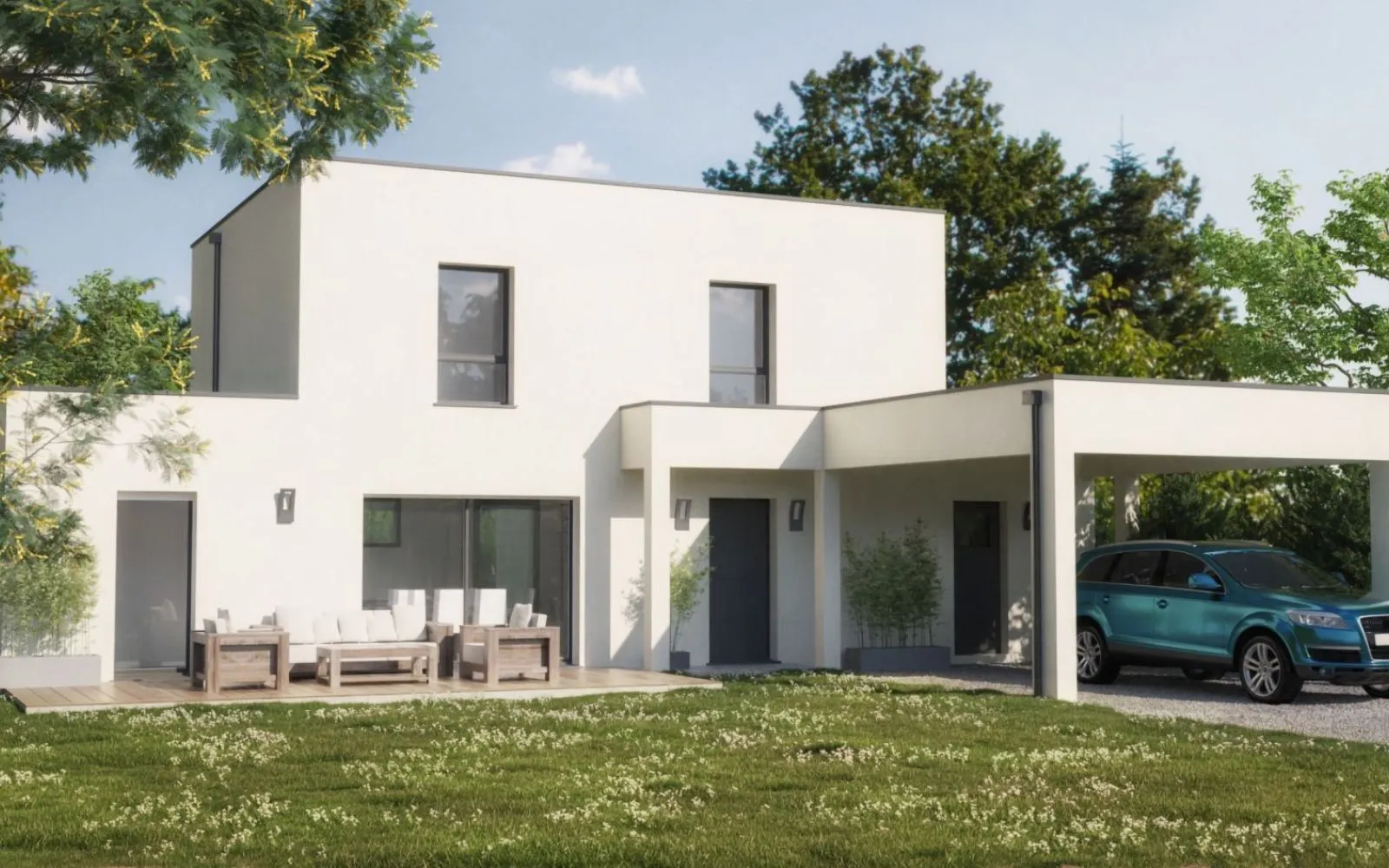 Projet de construction d'une maison 127 m² avec terrain à PELLOUAILLES-LES-VIGNES (49) à Pellouailles-les-Vignes — photo 1
