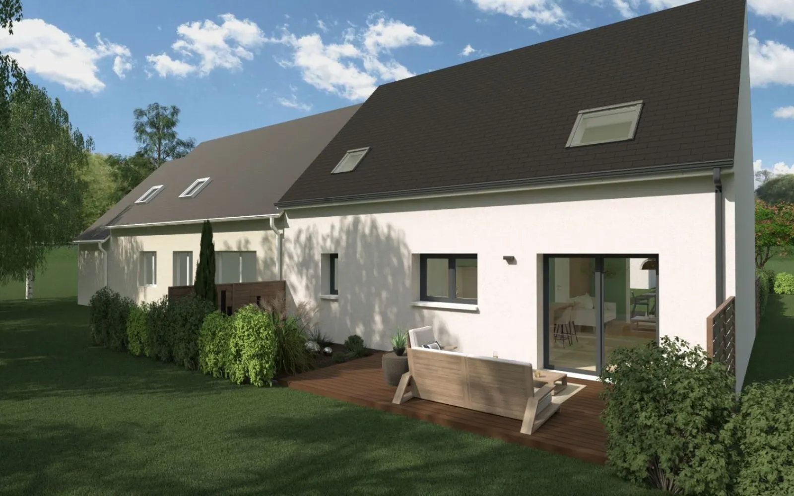 Projet de construction d'une maison 106 m² avec terrain à CHALONNES-SUR-LOIRE (49) à Chalonnes-sur-Loire — photo 2