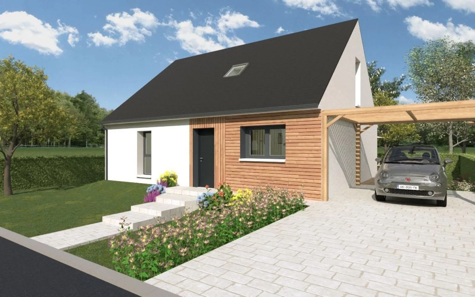 Projet de construction d'une maison 103 m² avec terrain à CHALONNES-SUR-LOIRE (49) à Chalonnes-sur-Loire — photo 1