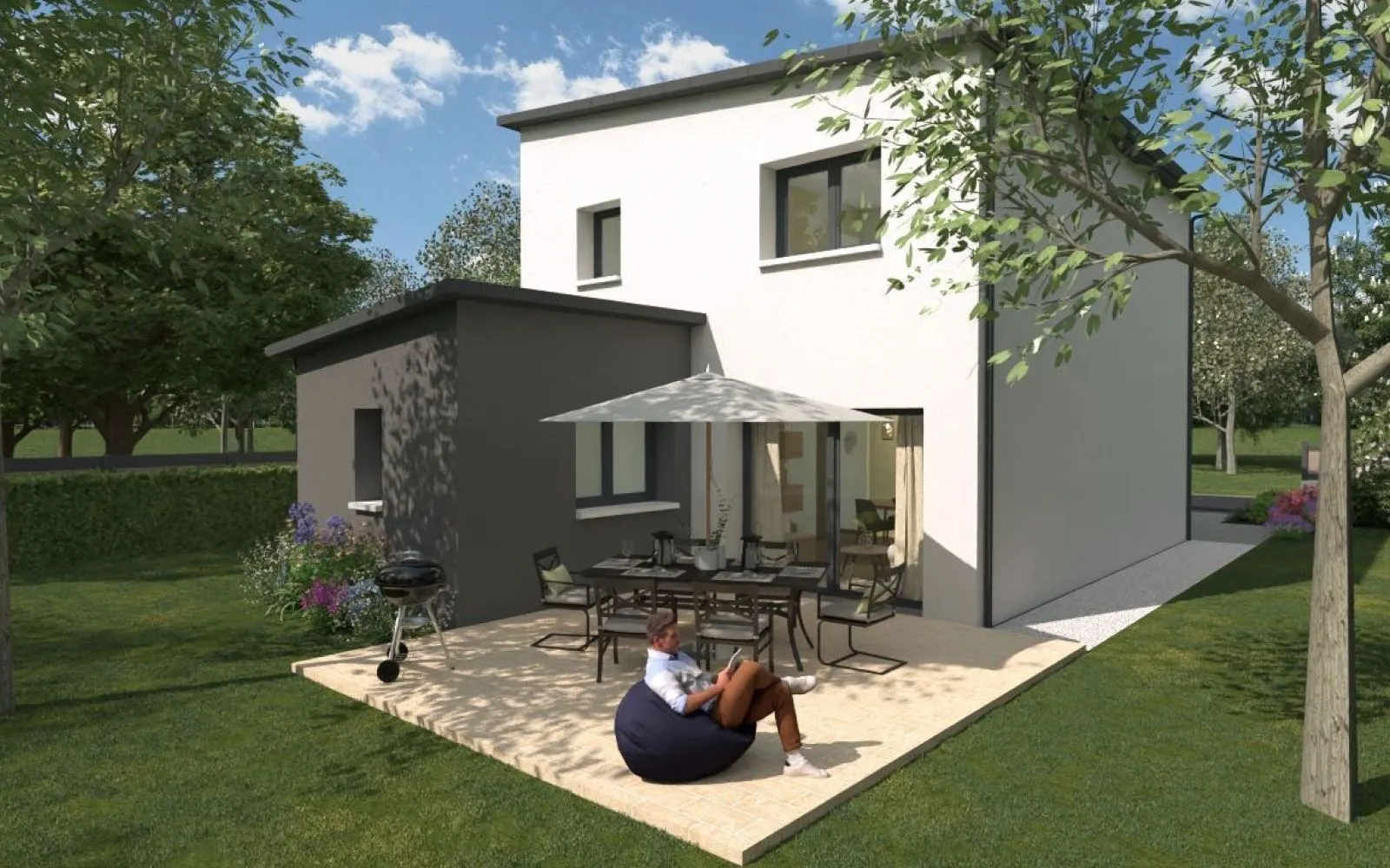 Projet de construction d'une maison 103 m² avec terrain à CHALONNES-SUR-LOIRE (49) à Chalonnes-sur-Loire — photo 2