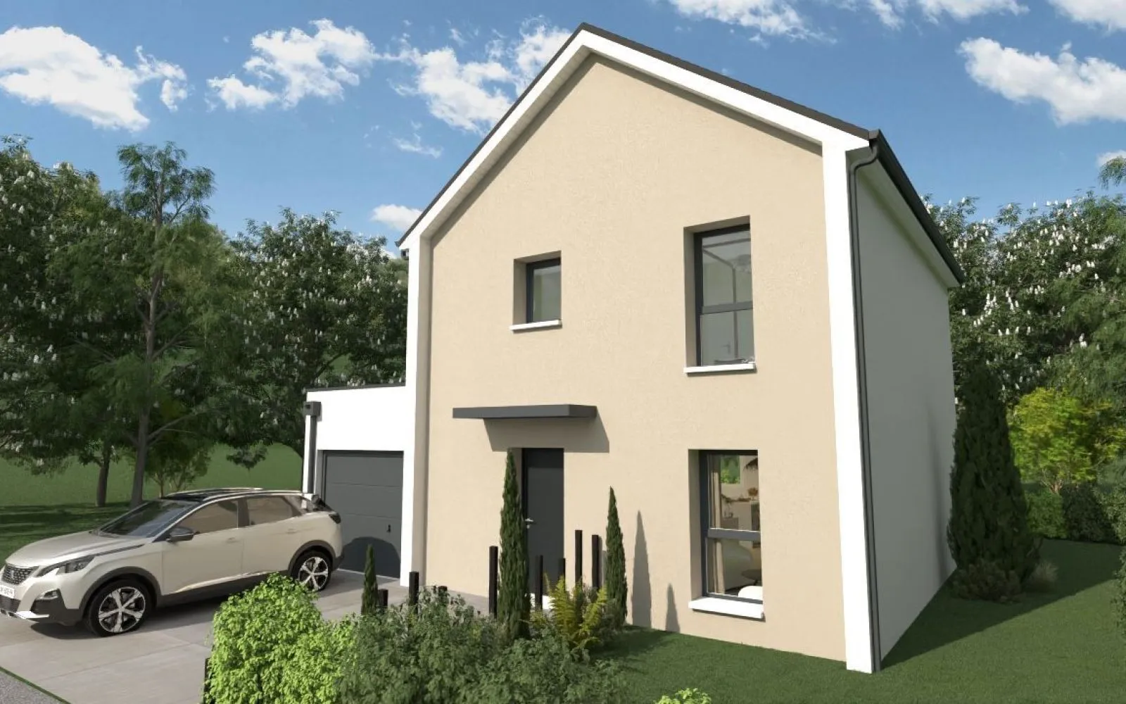 Projet de construction d'une maison 87 m² avec terrain à CHALONNES-SUR-LOIRE (49) à Chalonnes-sur-Loire — photo 1