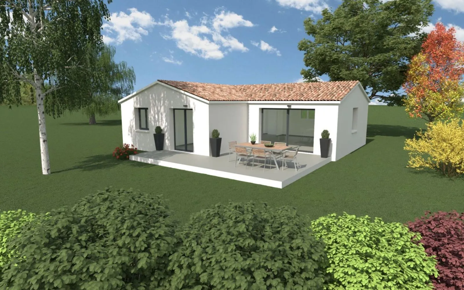 Projet de construction d'une maison 80 m² avec terrain à LA BASTIDE-D'ENGRAS (30) à La Bastide-d'Engras — photo 1