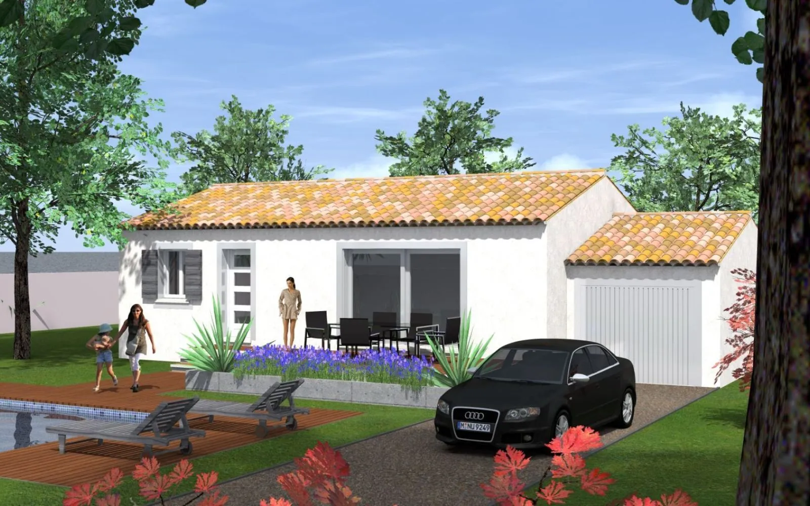 Projet de construction d'une maison 75 m² avec terrain à MONTPEZAT (30) à Montpezat — photo 1