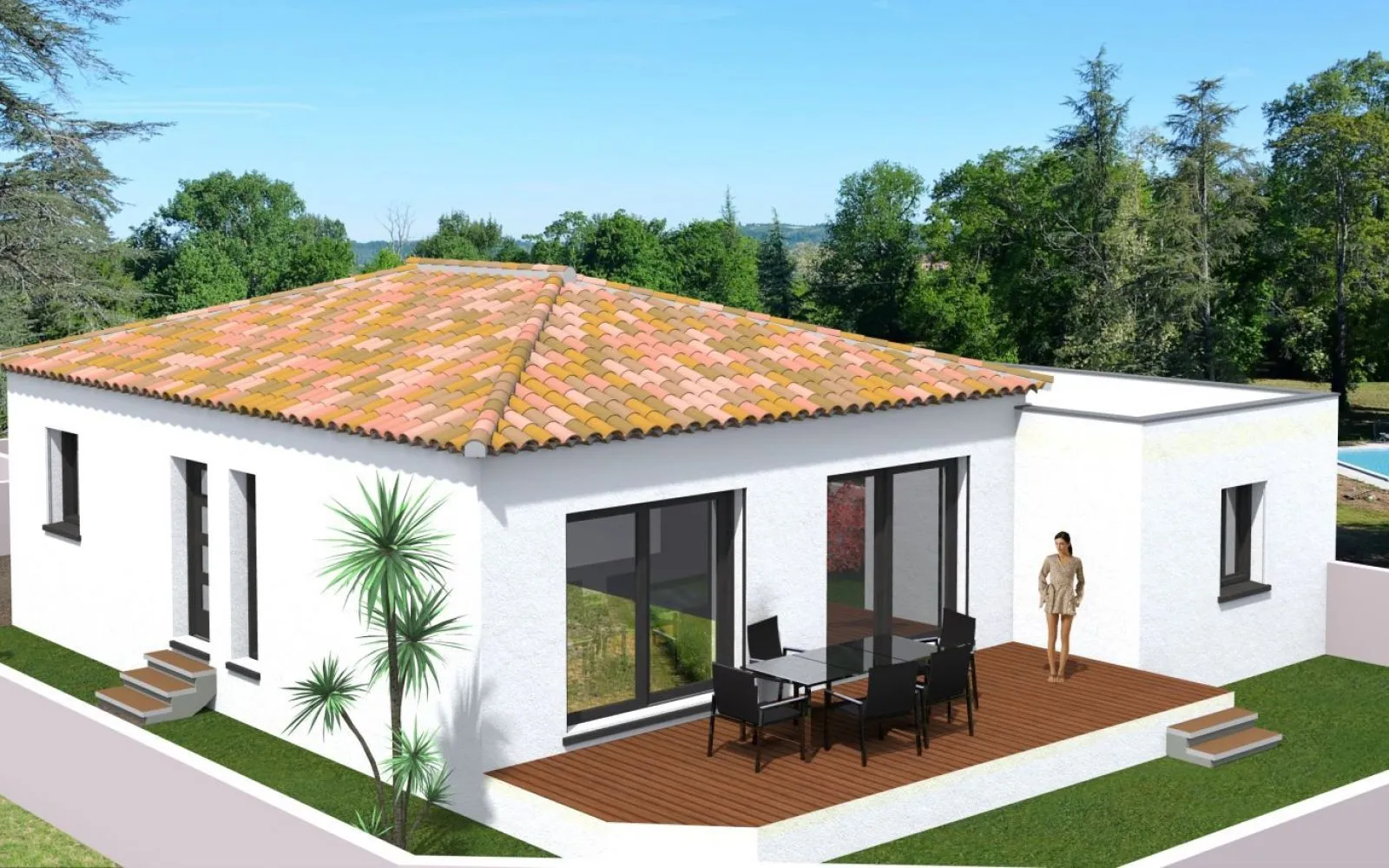 Projet de construction d'une maison 89 m² avec terrain à MONTPEZAT (30) à Montpezat — photo 1