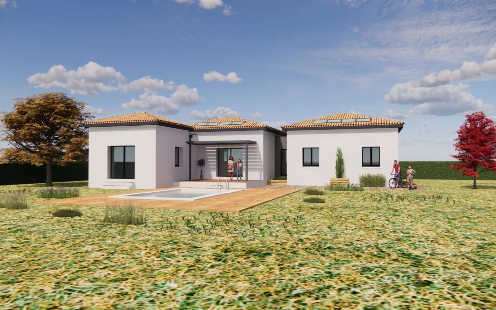 Projet de construction d'une maison 94.07 m² avec terrain à AIGUES-MORTES (30) à Aigues-Mortes — photo 1