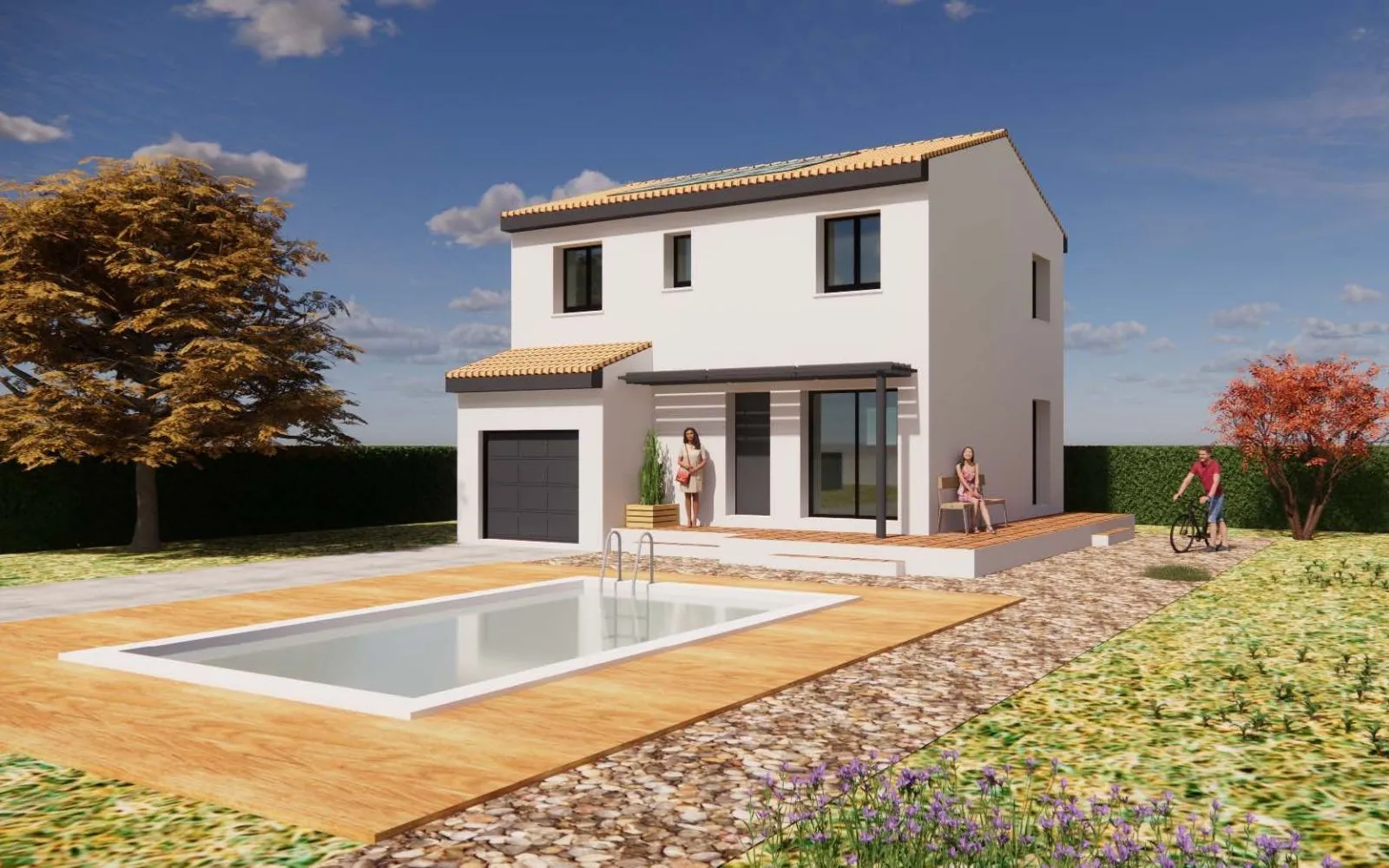 Projet de construction d'une maison 90.06 m² avec terrain à VIC-LA-GARDIOLE (34) à Vic-la-Gardiole — photo 1