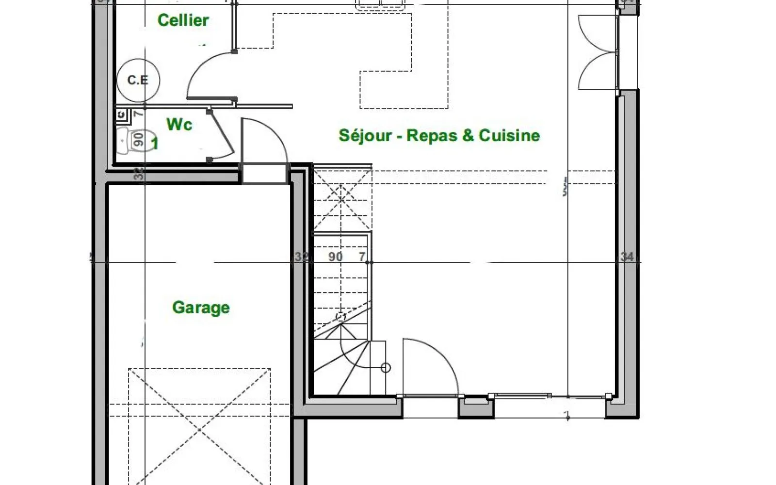 Projet de construction d'une maison 90.06 m² avec terrain à VIC-LA-GARDIOLE (34) à Vic-la-Gardiole — photo 3