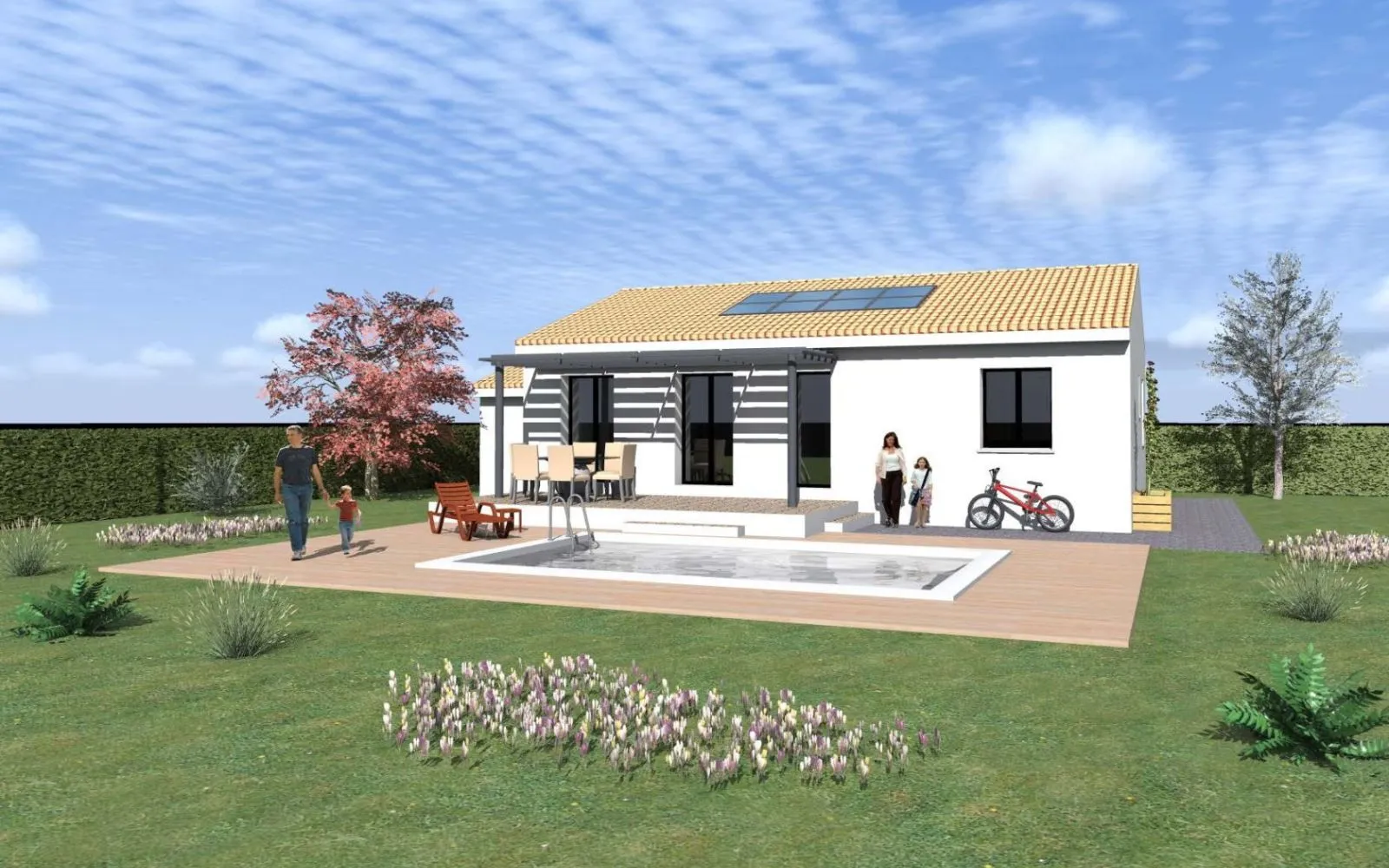 Projet de construction d'une maison 81.6 m² avec terrain à FABREGUES (34) à Fabrègues — photo 1