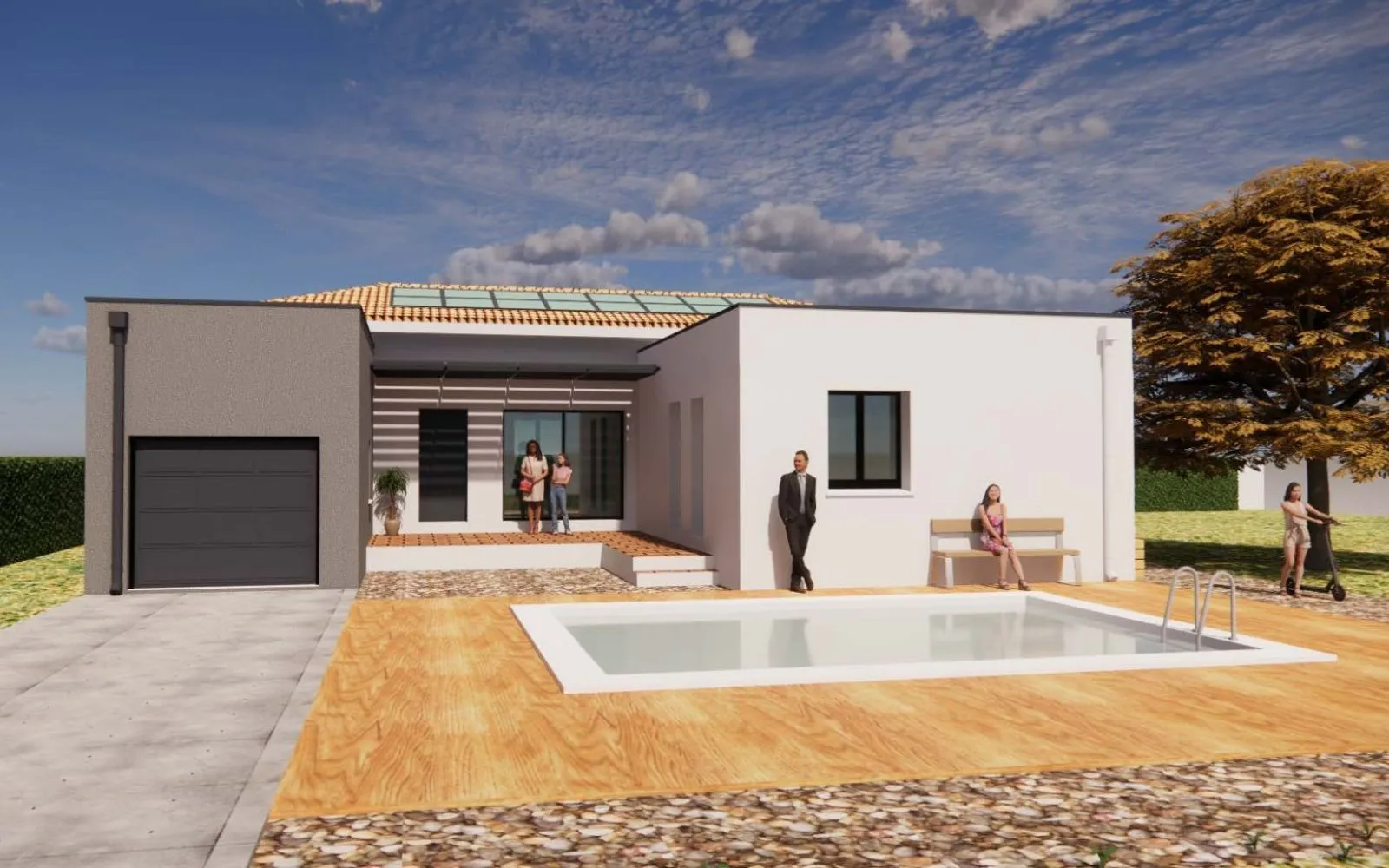 Projet de construction d'une maison 91.93 m² avec terrain à FRONTIGNAN (34) à Frontignan — photo 1