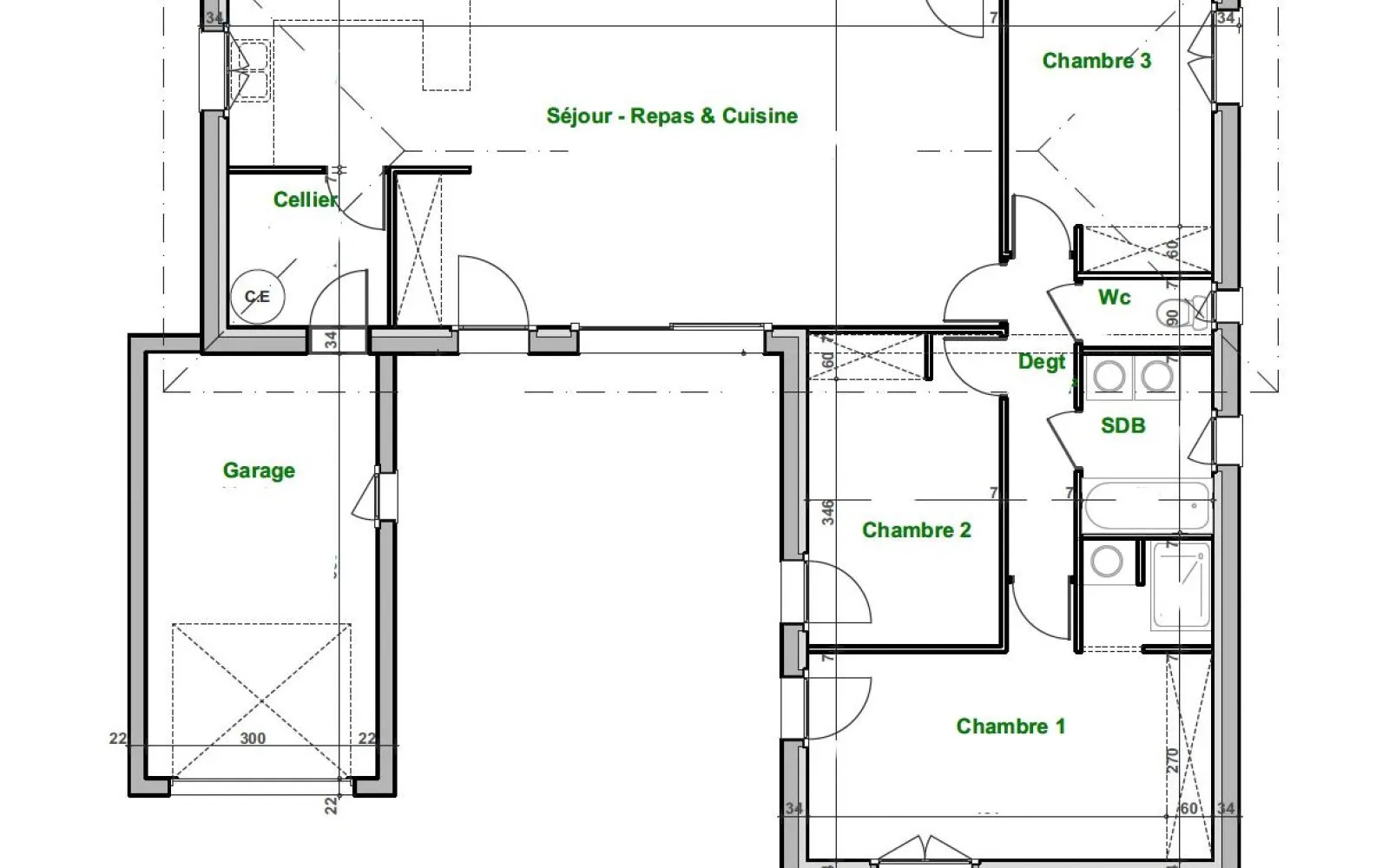 Projet de construction d'une maison 91.93 m² avec terrain à FRONTIGNAN (34) à Frontignan — photo 3